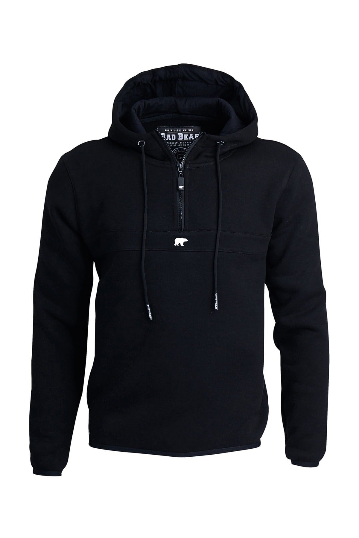 Bad Bear Defence Half-Zip Hoodie Erkek Sweatshirt 19.02.27.027NIGHT