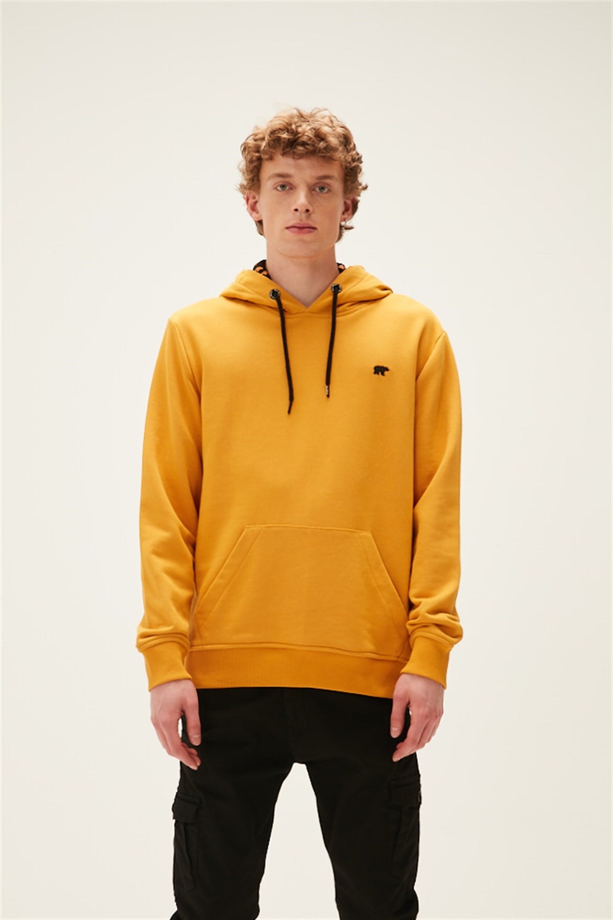 BAD BEARSweatshirtBad Bear Neck Hoodıe Erkek Sweatshirt 22.02.12.032SARI