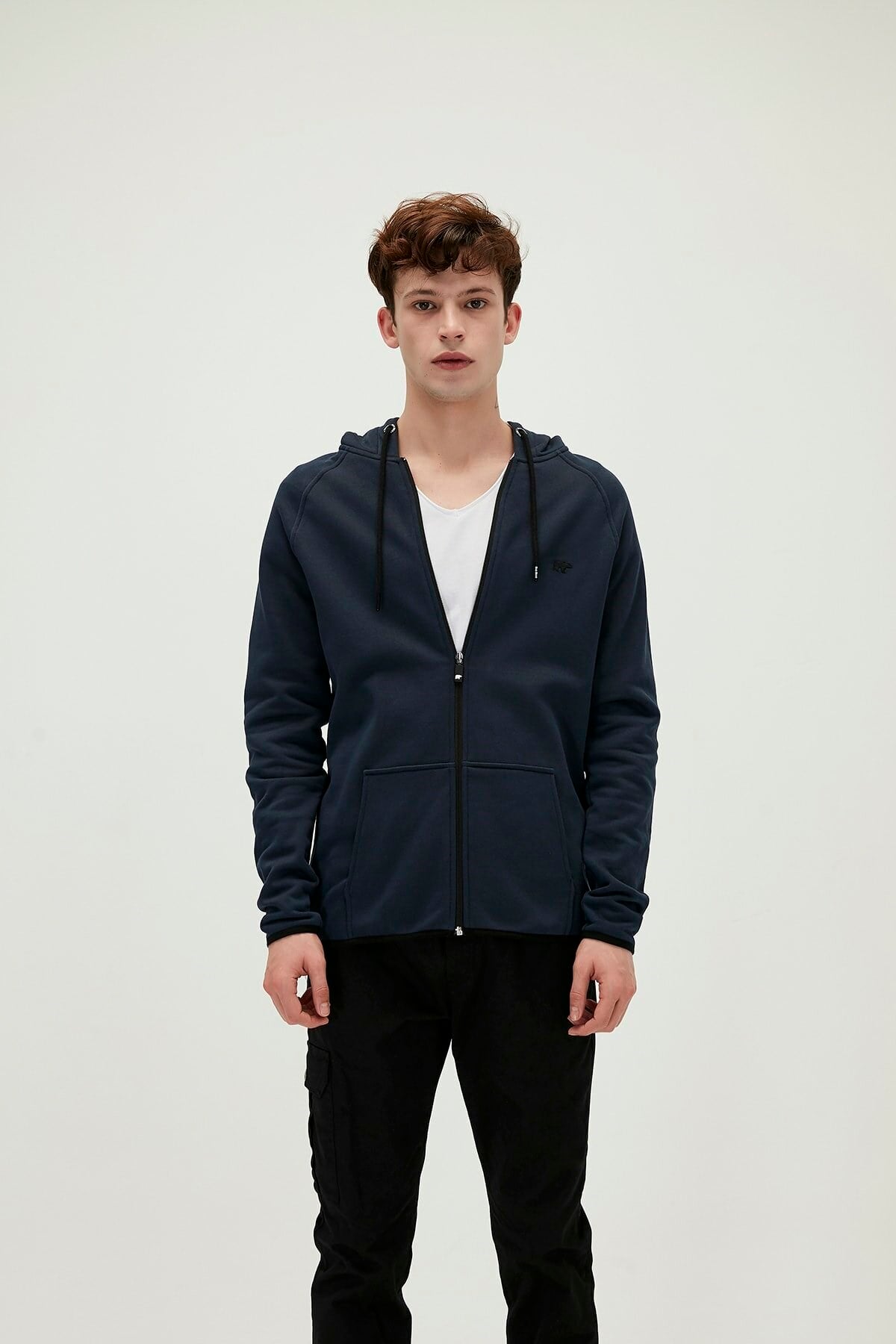 BAD BEARSweatshirtBad Bear Offense Full-Zip Erkek Sweatshirt 21.02.12.027-C07NAVY