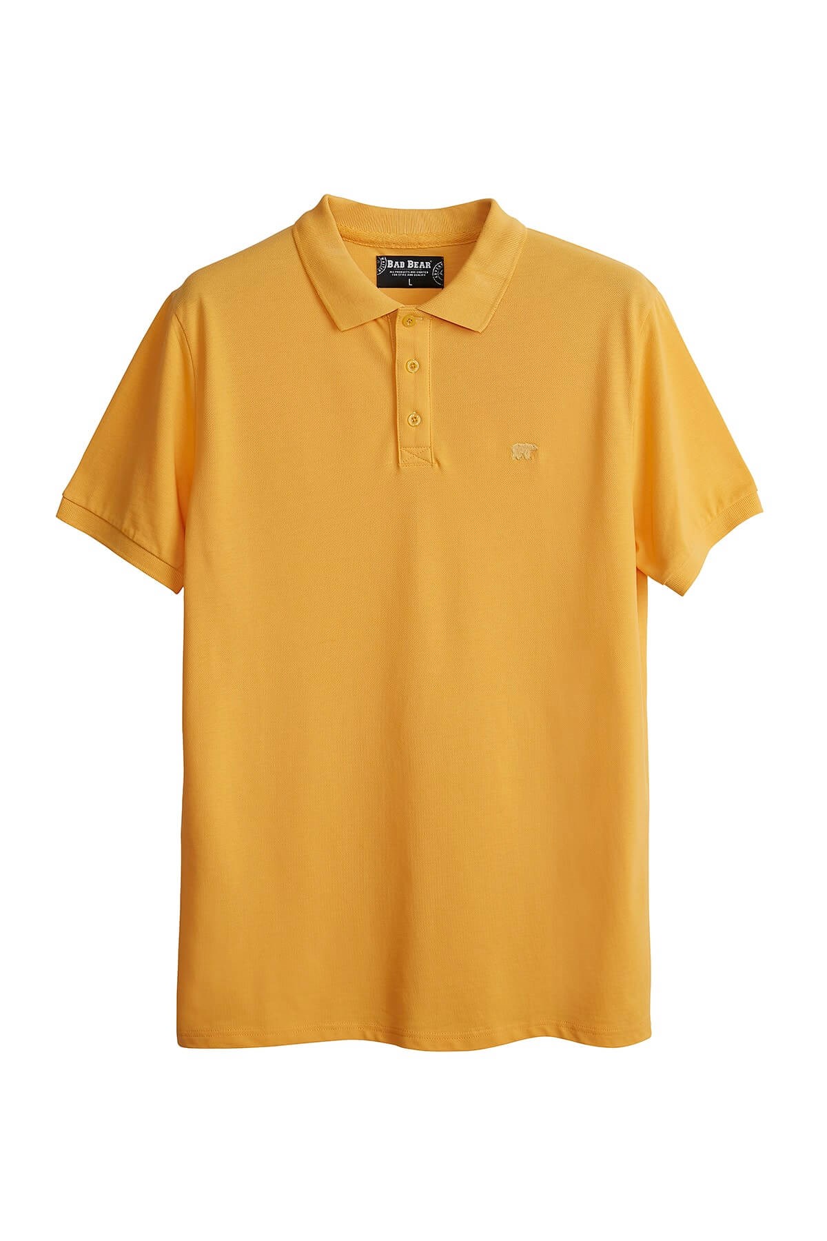BAD BEARTişörtBad Bear Stark Polo Erkek Tişört 21.01.07.051-Mustard