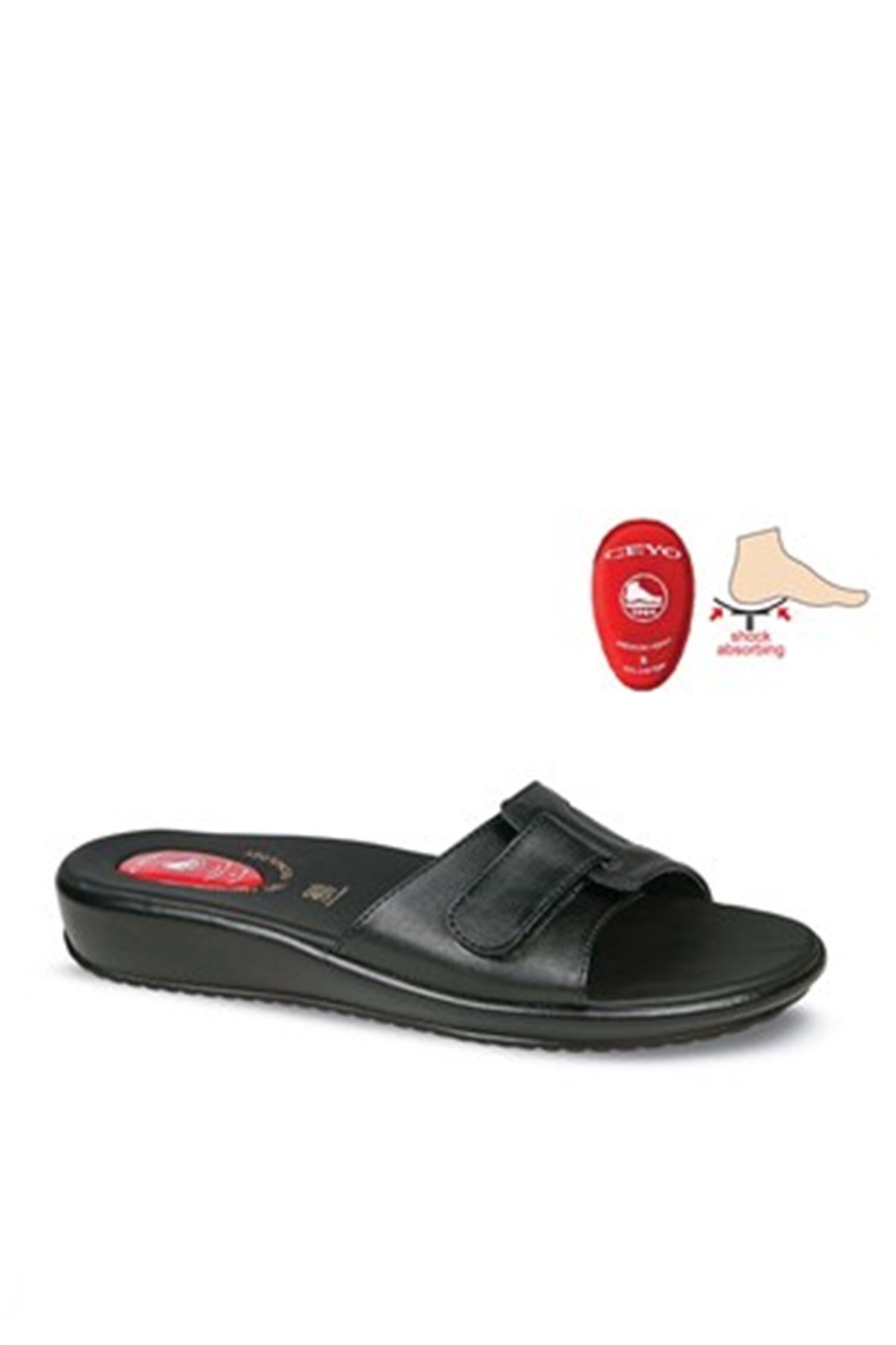 Ceyo 9200-12 Kadın Terlik Ayakkabı 01377SIYAH