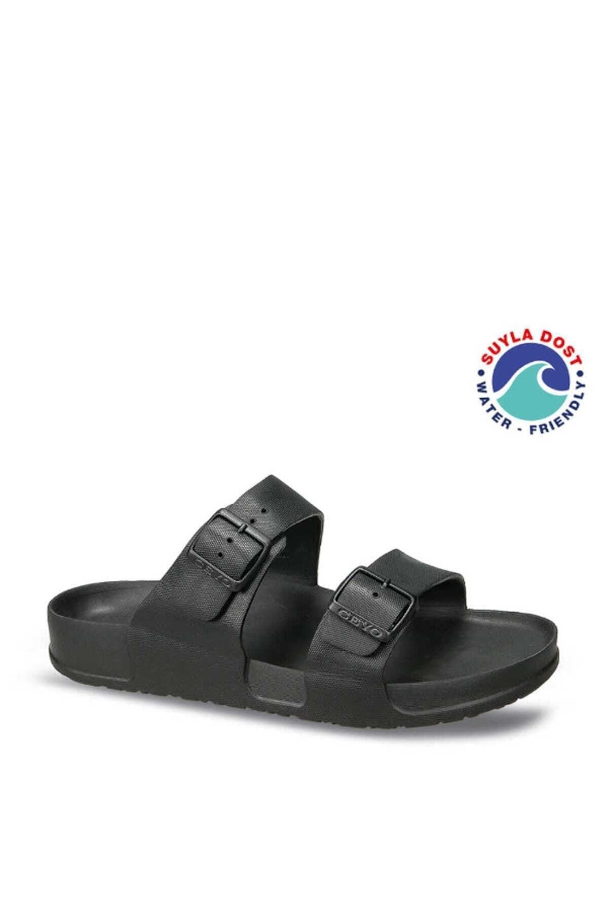 CEYOTerlikCeyo AQUAFLEX-Z1 Kadın Terlik Ayakkabı 01977SIYAH