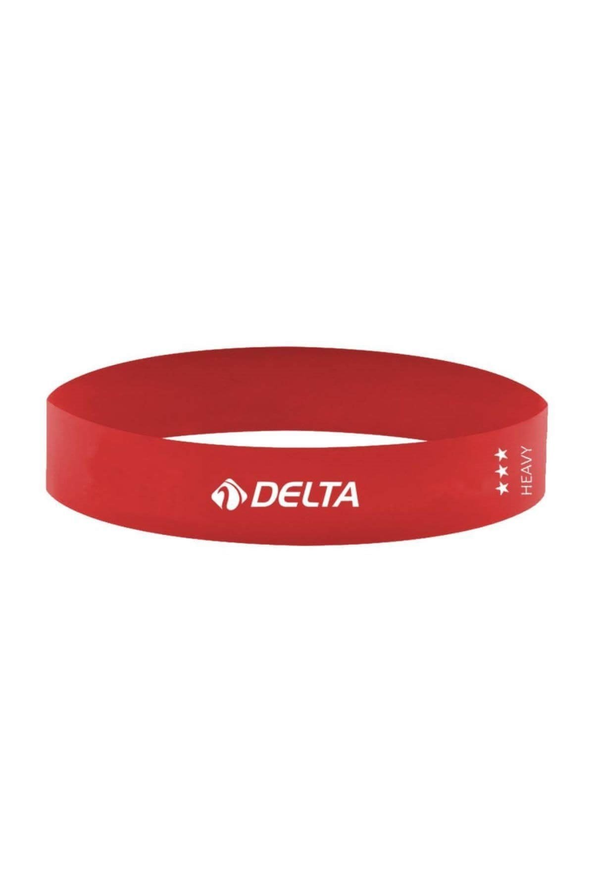DELTAAerobik BandDelta Aerobik Loop Bant Tam 50x5 cm Unisex Aerobik Band RLH 806-Kırmızı
