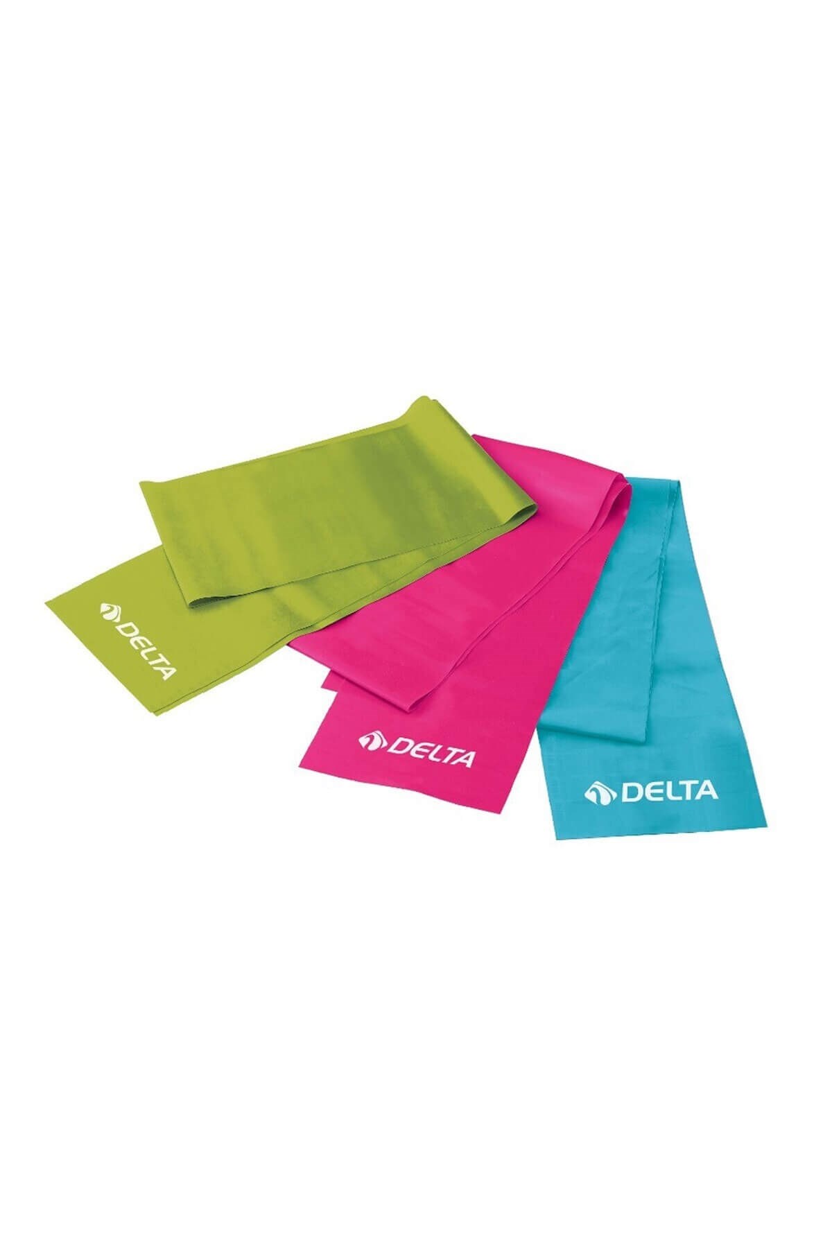 DELTAPlates LastiğiDelta Pilates Bant-3 lü Set 150x15 Polybag Unisex Plates Lastiği PSC 848-Çok Renkli