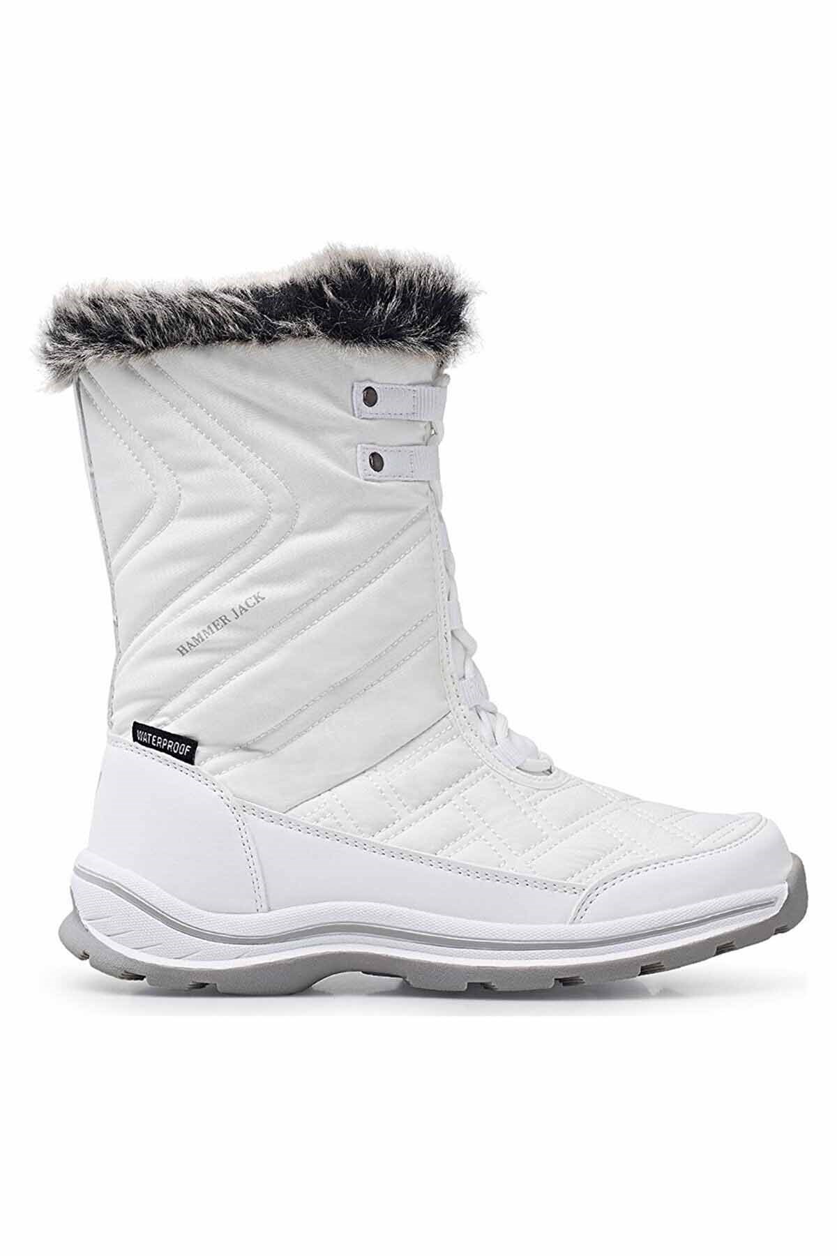 HAMMER JACKBotHammer Jack Usoa  Kadın Kar botu Kadın Bot Ayakkabı 101-20109BEYAZ