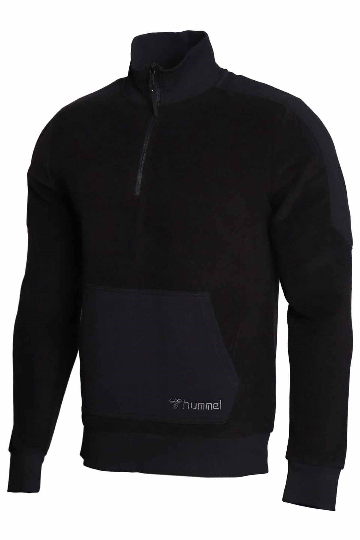 HUMMELSweatshirtHummel Kavin Fleece Zip Erkek Sweatshirt 921356-2001Siyah
