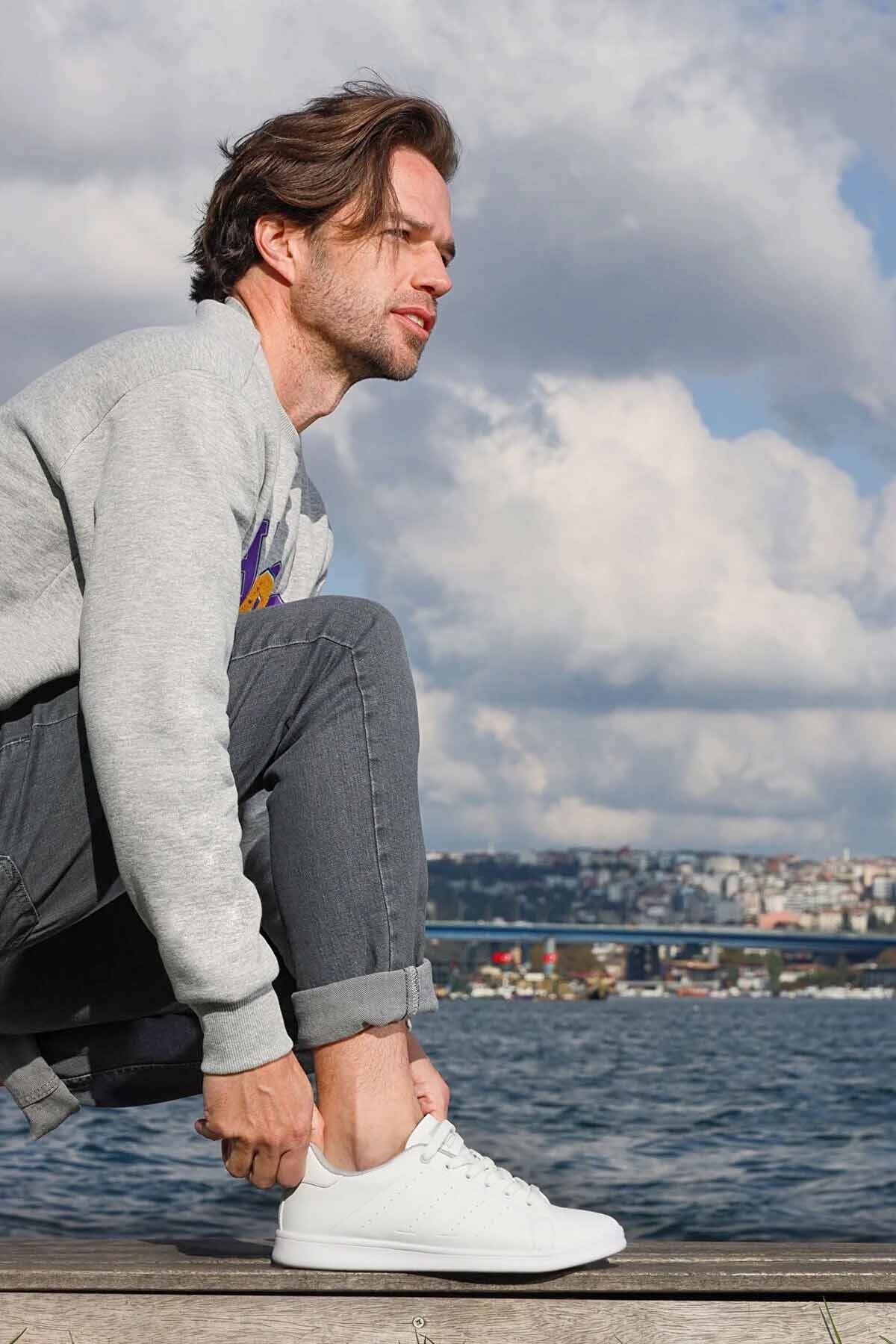 JUMPGünlük SporJump 15307 Beyaz Erkek Spor Ayakkabı Unisex Günlük Spor Ayakkabı JA315306128ET-1BEYAZ