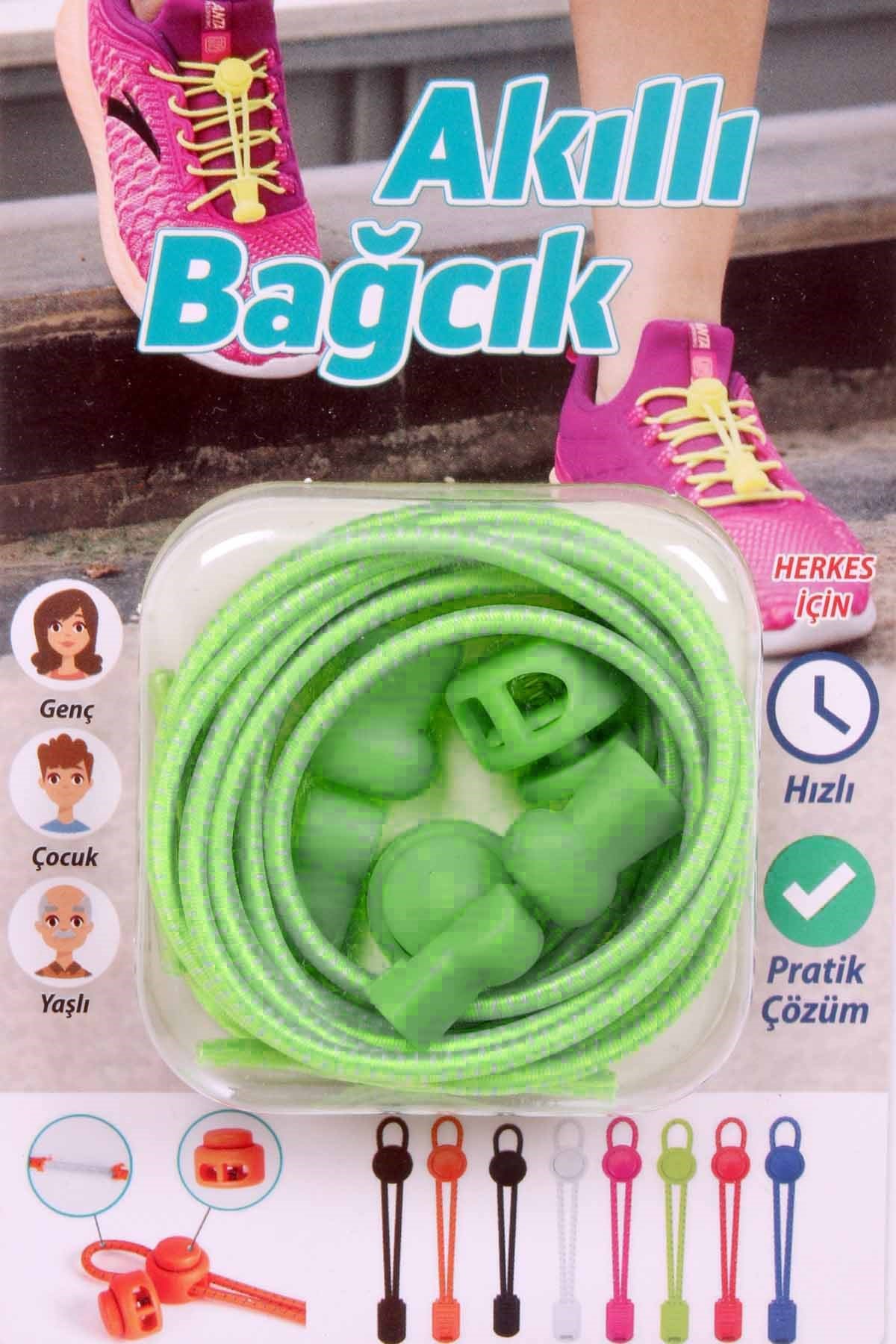 LUCKYBağcıkSP AKILLI BAĞCIK Unisex Bağcık SSABK.Yeşil