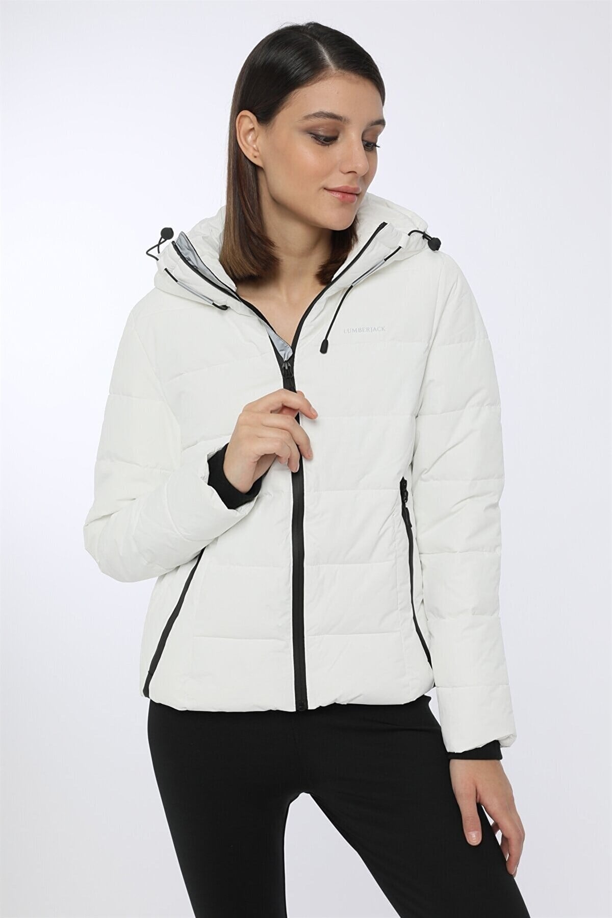 LUMBERJACKMontLumberjack APRESKI COAT B5 Kadın Mont 100559599-RSBEYAZ