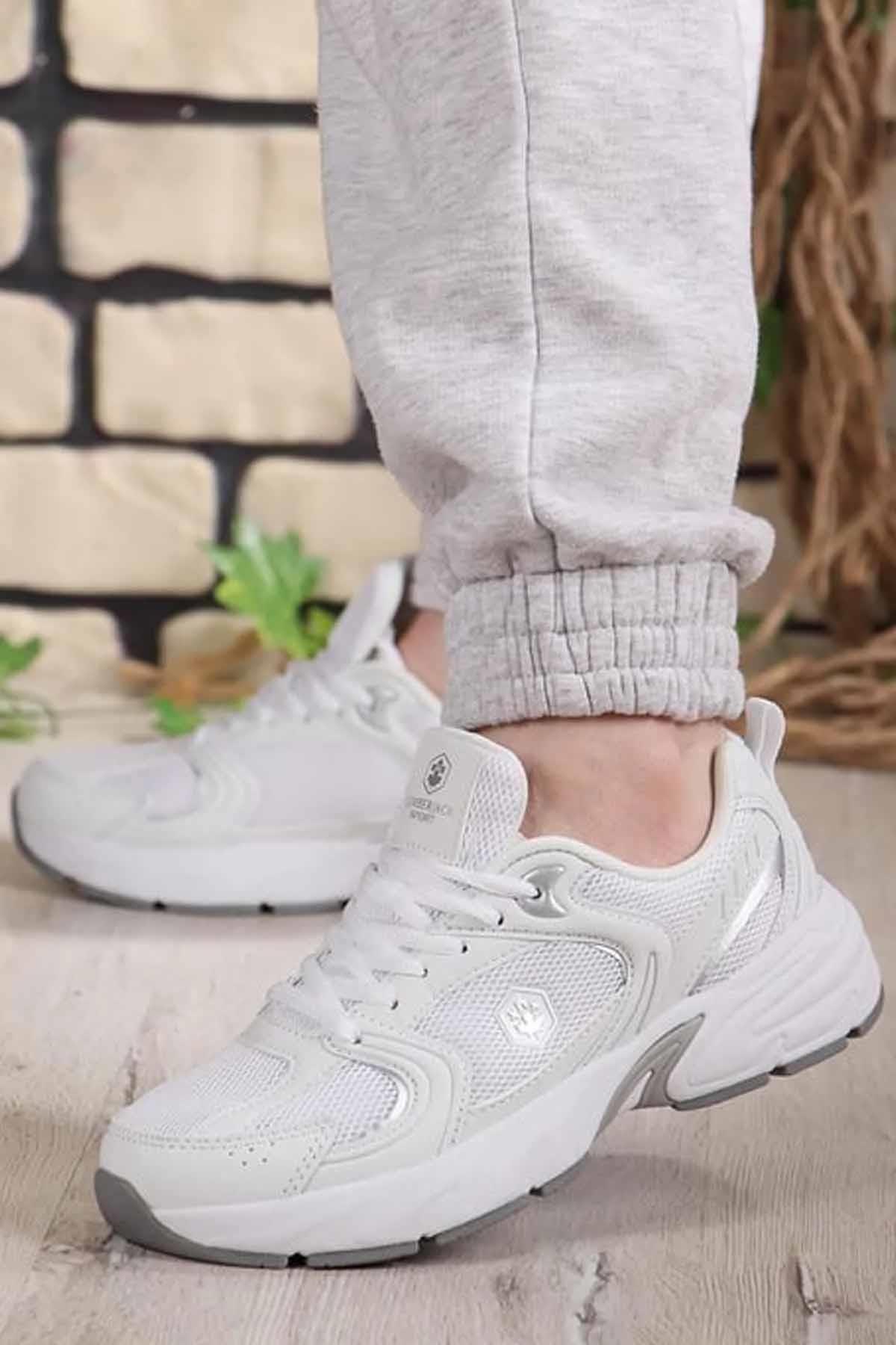 LUMBERJACKSneakerLumberjack Pol BEYAZ Kadın Sneaker Ayakkabı 101499435-6Beyaz-Gri