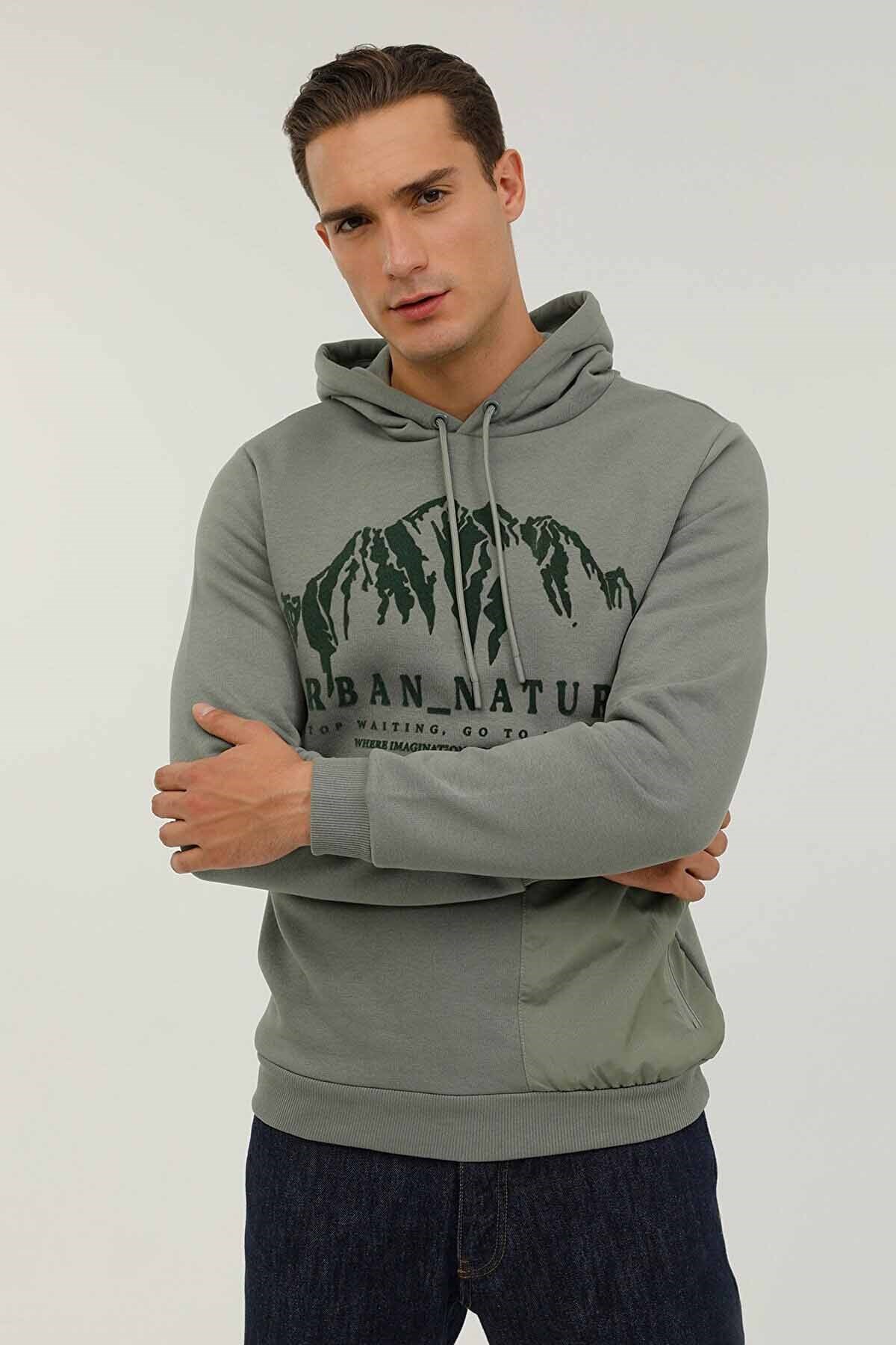 LUMBERJACKSweatshirtLumberjack Erkek Sweatshirt M-CG557 Erkek Sweatshirt 101176448HAKI