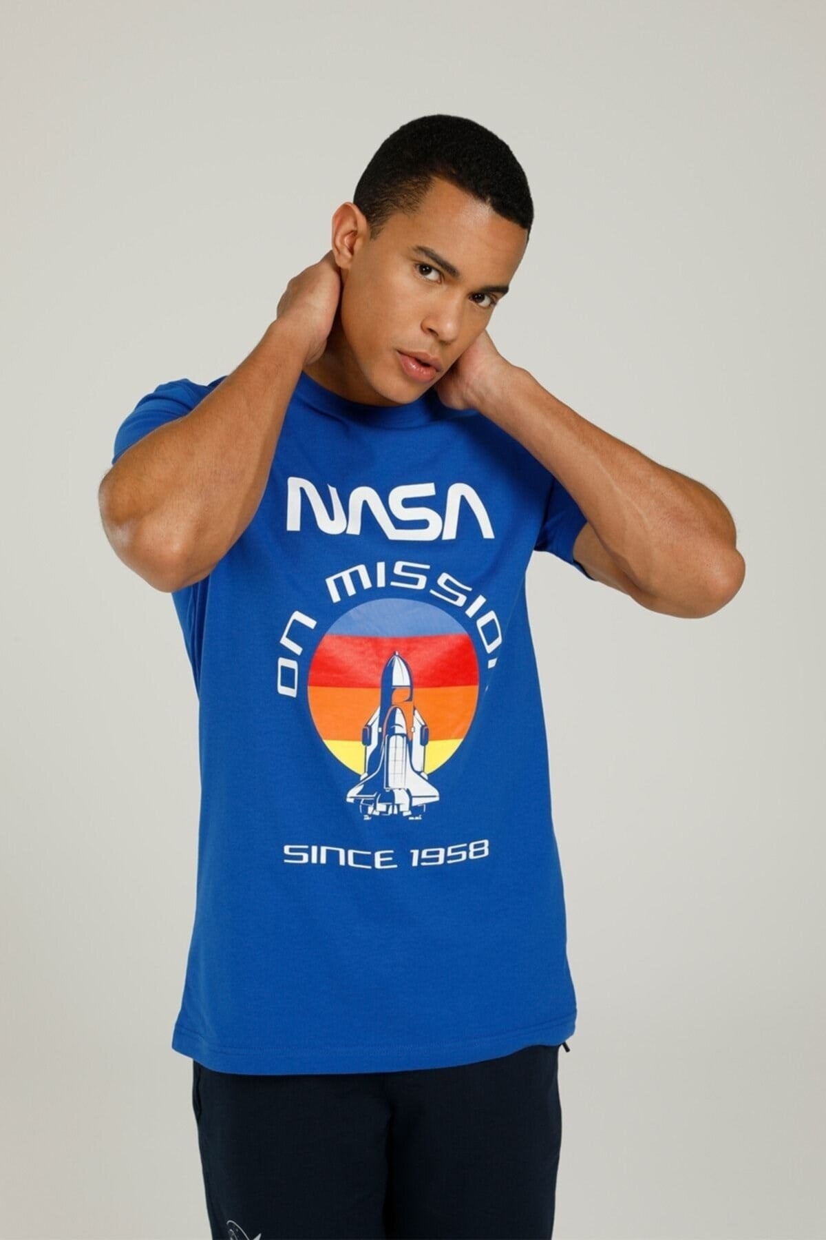 LUMBERJACKTişörtLumberjack Nasa Mıssıon Erkek Tişört 101106091SAX