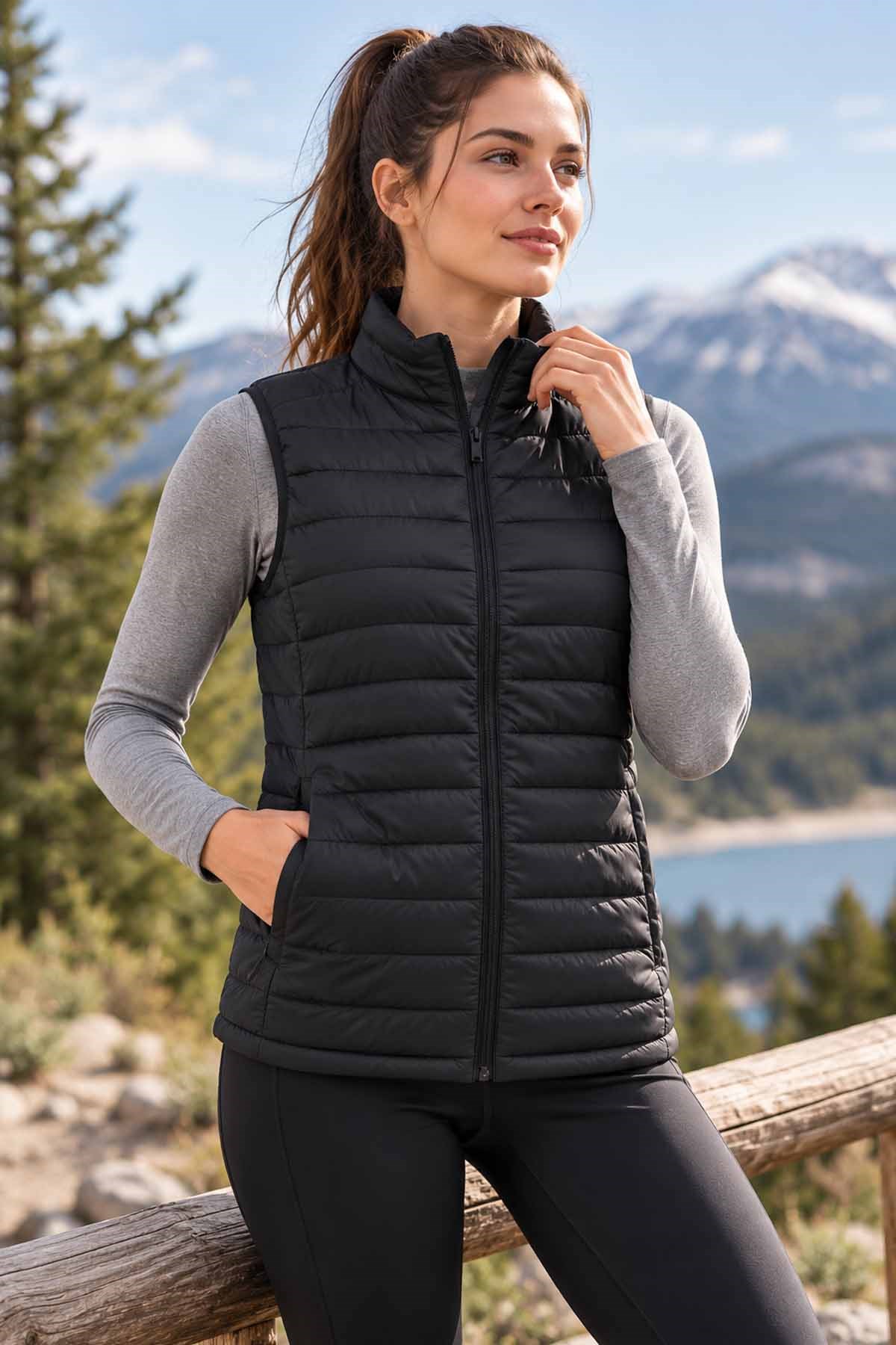 LUMBERJACKYelekLumberjack WL 4SN34 VEST Kadın Yelek 1026969963SIYAH