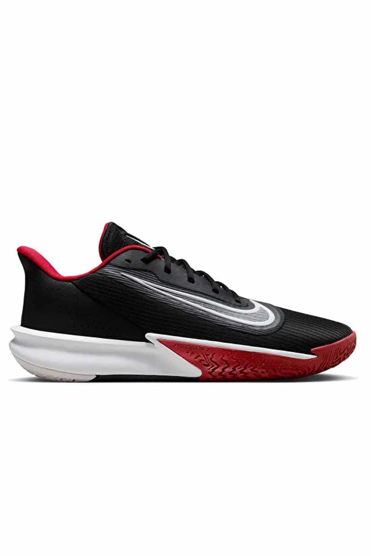 NIKEBasketbolNike Erkek Basketbol Ayakkabısı PRECISION VII Unisex Basketbol Ayakkabı FN4322-002-Siyah-Krmz