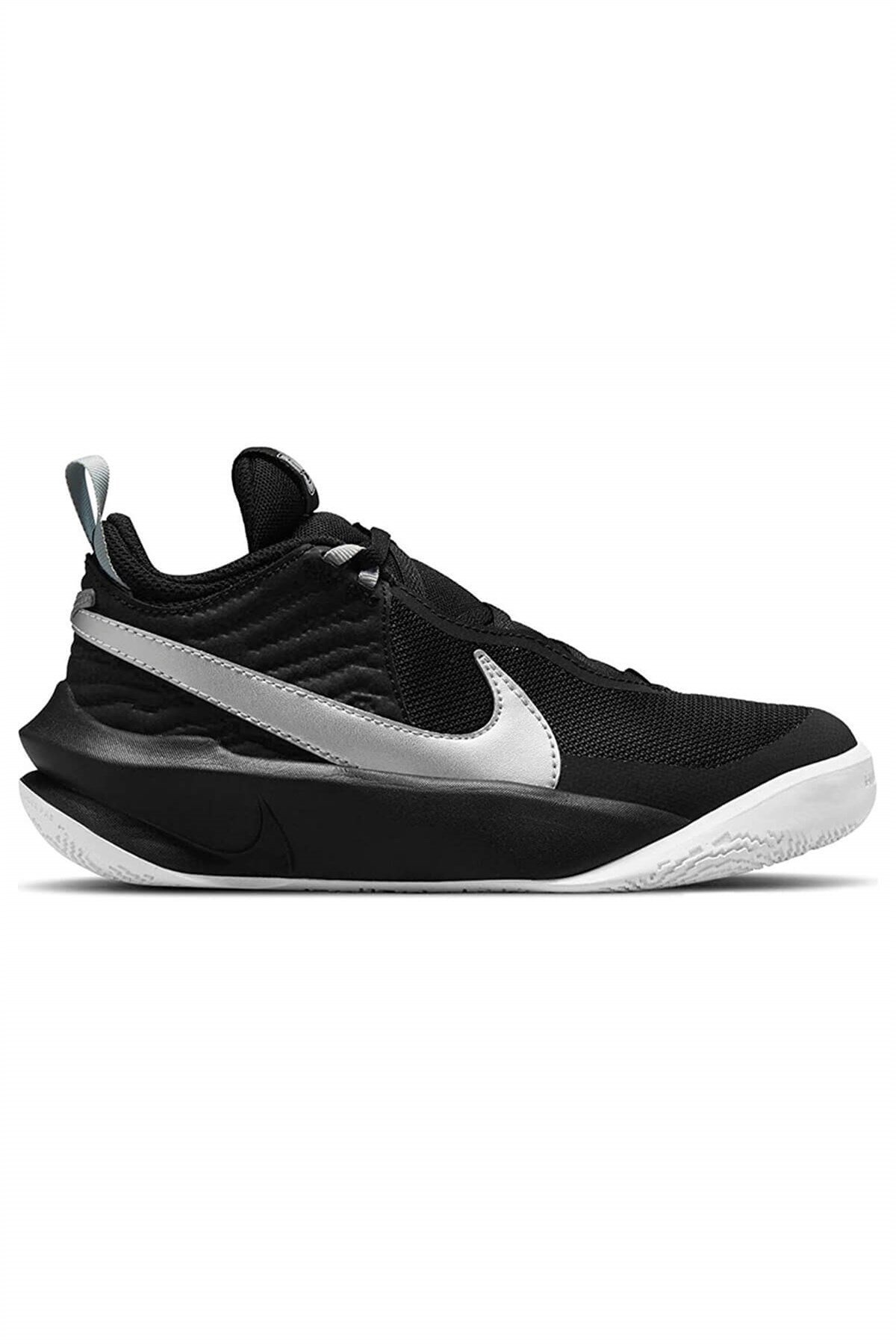 NIKEBasketbolNike Team Hustle D 10 (Gs) Çocuk Basketbol Ayakkabı CW6735-004-Siyah