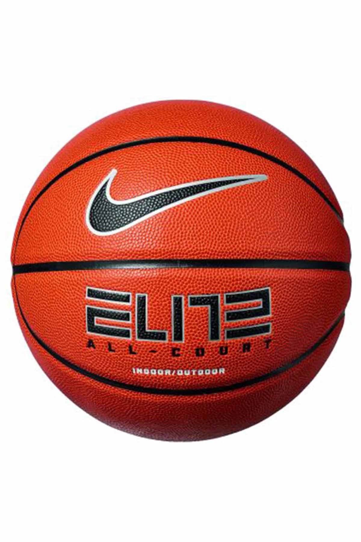 NIKEBasketbol TopuNIKE ELITE ALL COURT 8P 2.0 DEFLATED AMBER/BLACK/METALLIC SI Unisex Basketbol Topu N.100.4088.855.07Çok Renkli