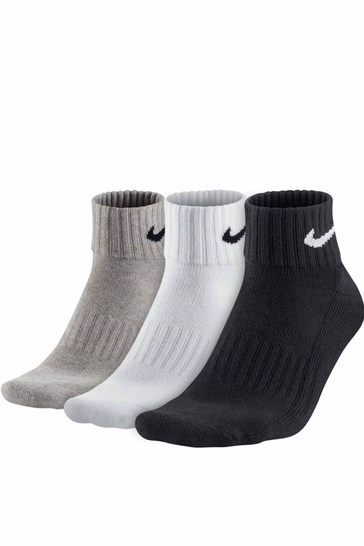 NIKEÇorapNike U V Cush Ankle- 3P Value Unisex Çorap SX4926-901-Çok Renkli