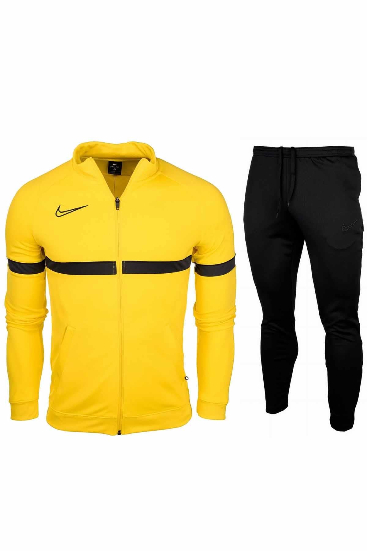 NIKEEşofman TakımNike B9 Raşel Kumaş Eşofman Takımı Erkek Eşofman Takım NK6113-719-SARI