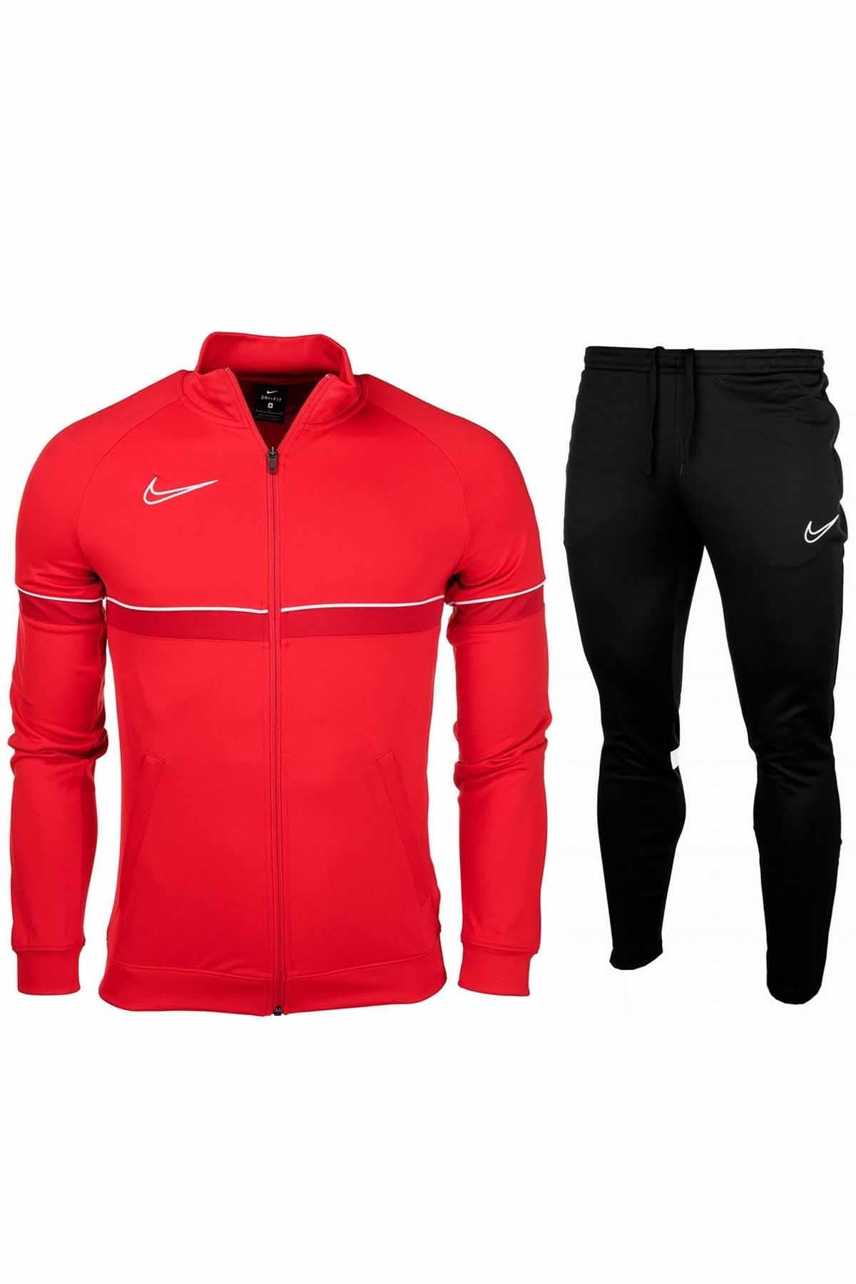 NIKEEşofman TakımNike B9 Raşel Kumaş Eşofman Takımı Erkek Eşofman Takım NK6113-657-KIRMIZI