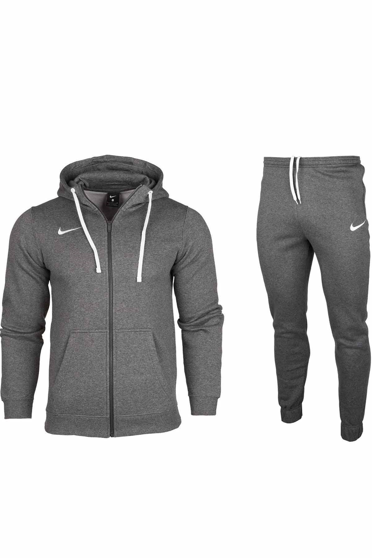 NIKEEşofman TakımNike Erkek Pamuklu Kumaş ( İçi Polarlı ) Erkek Eşofman Takım NK3000-Gri