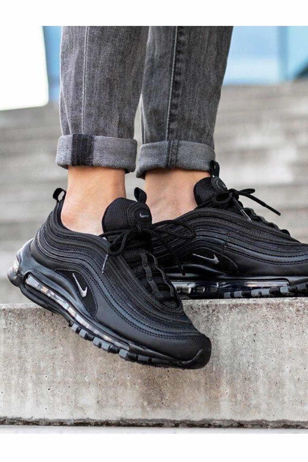 NIKEGünlük SporNike Air Max 97 Erkek Günlük Spor Ayakkabı BQ4567-001-SIYAH