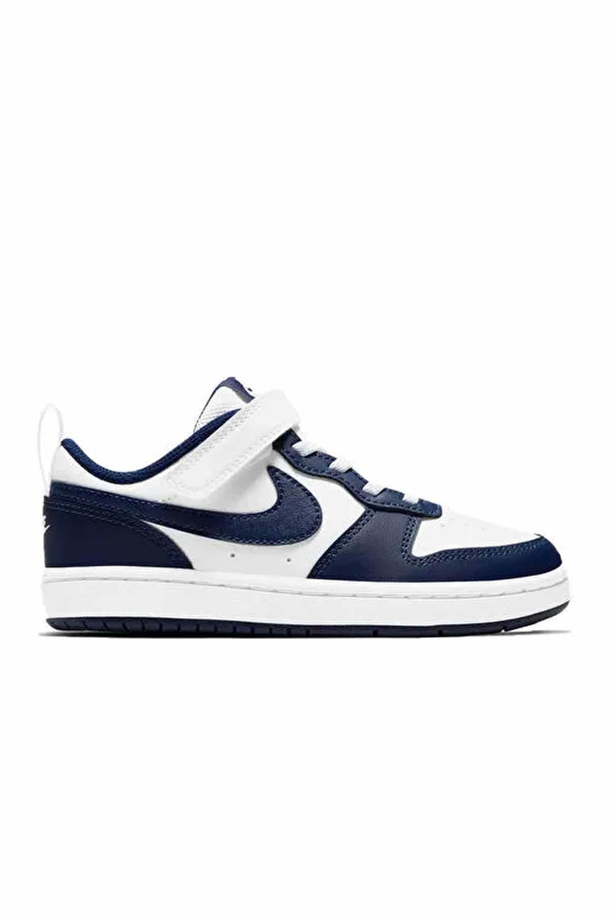 NIKEGünlük SporNike Court Borough Low 2 (Psv) Çocuk Günlük Spor Ayakkabı BQ5451-107-Beyaz