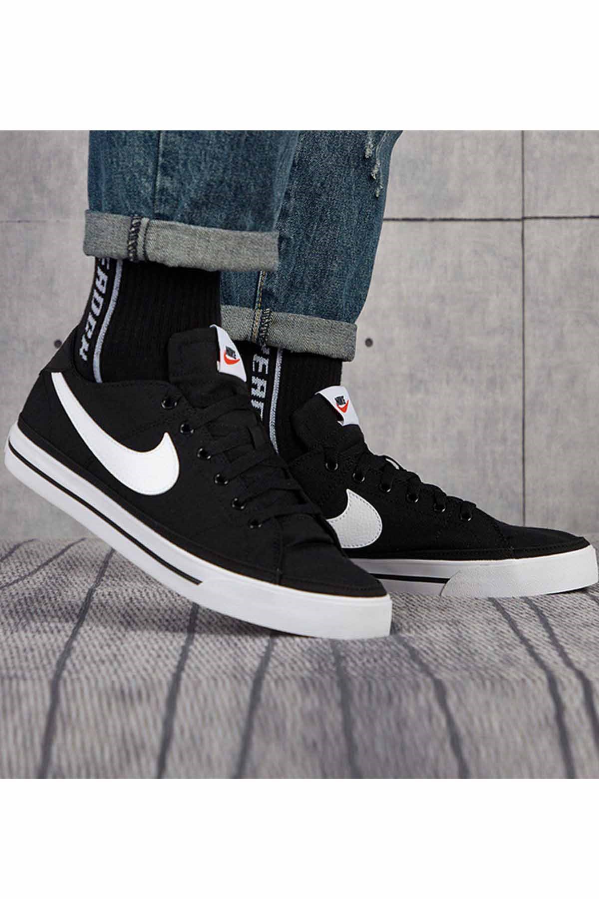 NIKEGünlük SporNike Court Legacy Canvas Erkek Günlük Spor Ayakkabı CW6539-002-Siyah