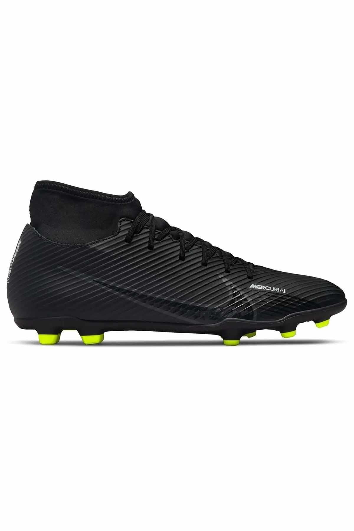 NIKEKramponNike Superfly 9 Club FG MG Erkek Krampon Ayakkabı DJ5961-001-Siyah