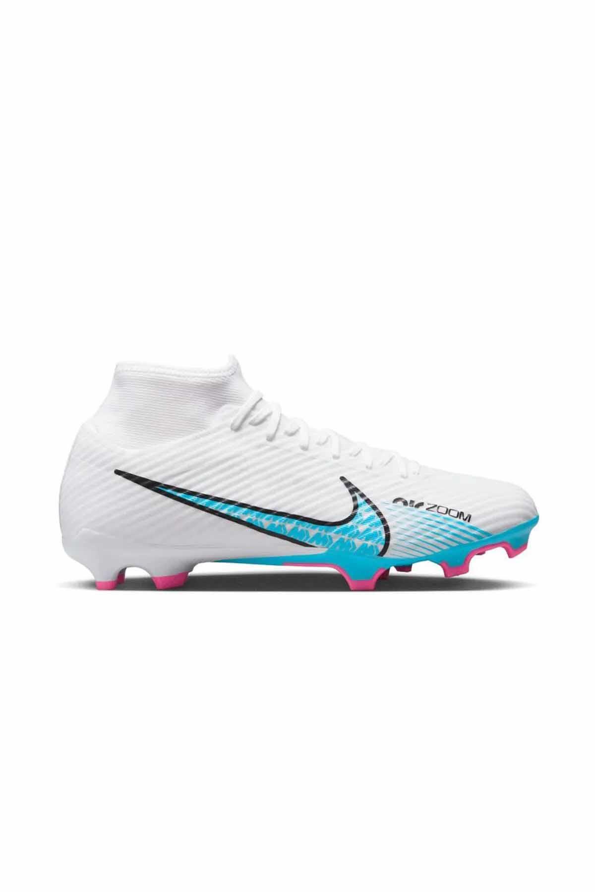 NIKEKramponNike Zoom Superfly 9  FG/MG Yarı Pro Erkek Krampon Ayakkabı DJ5625-146-BEYAZ