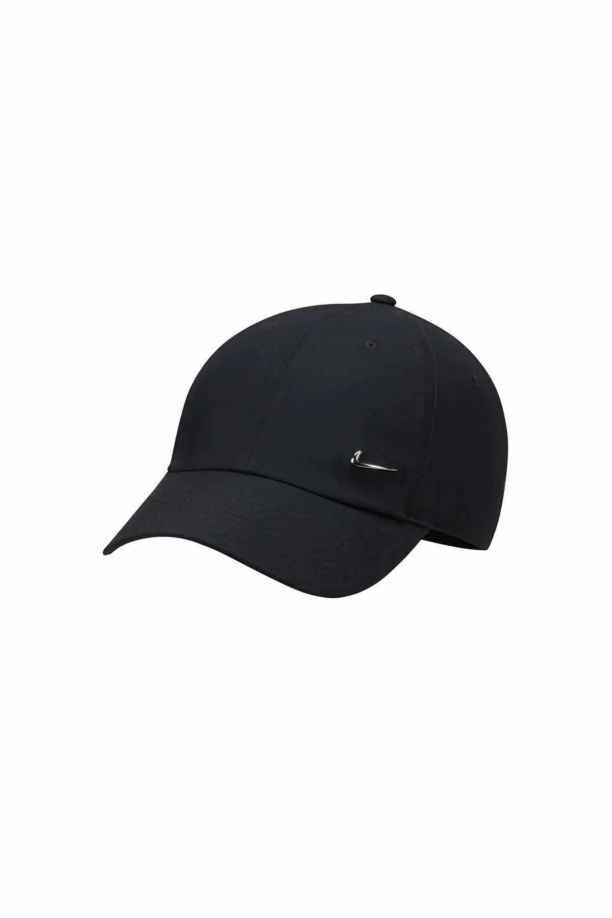 NIKEŞapkaNike Dri Fit Club Cap Metal Swoosh Unisex Şapka FB5064-010-SIYAH