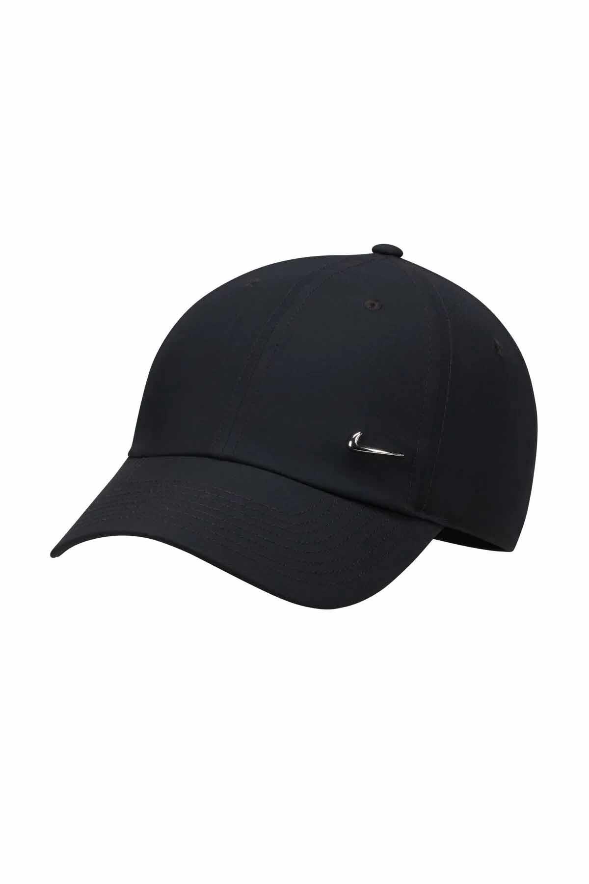 NIKEŞapkaNike Dri Fit Club Cap Metal Swoosh Unisex Şapka FB5372-010-SIYAH