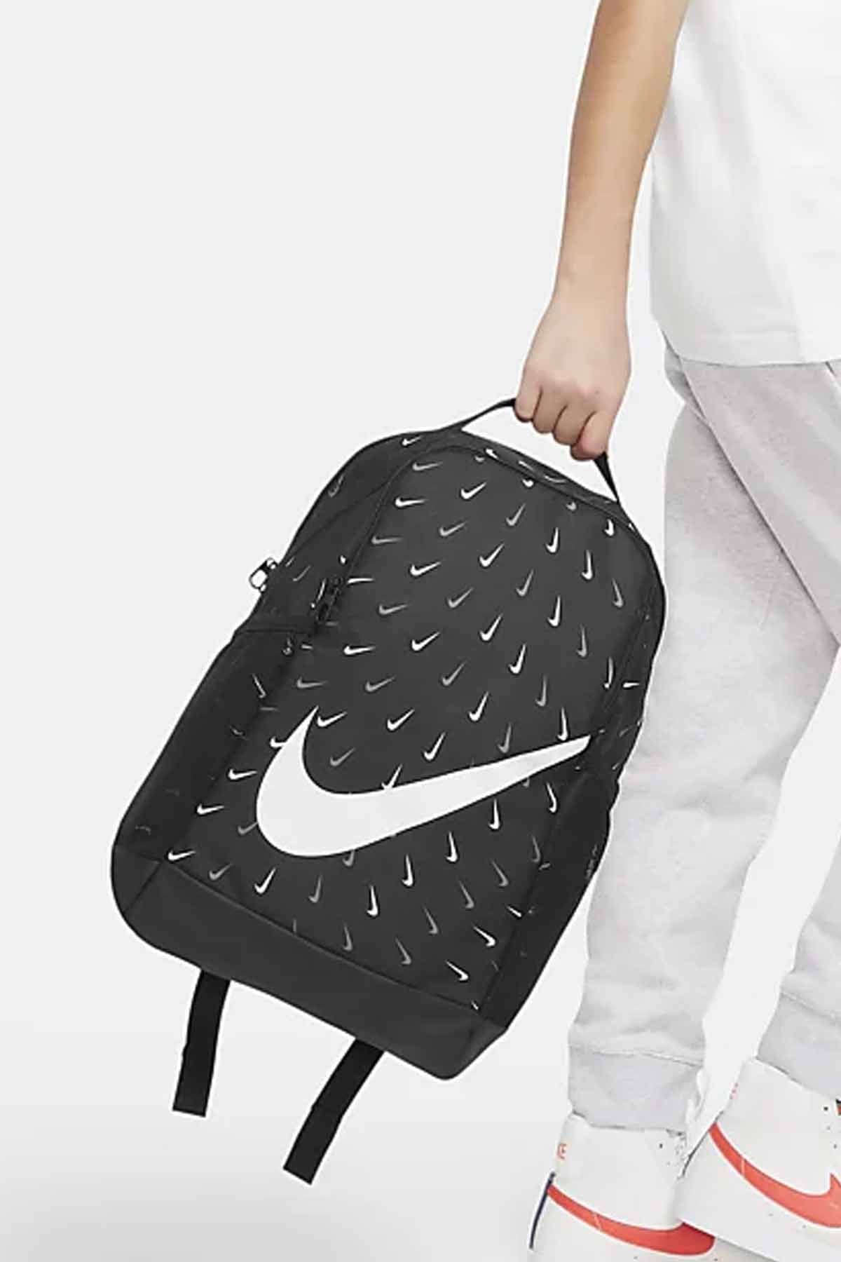 NIKESırt ÇantasıNike Brasilia Printed Backpack (18L) Unisex Sırt Çantası DM1887-010-SIYAH