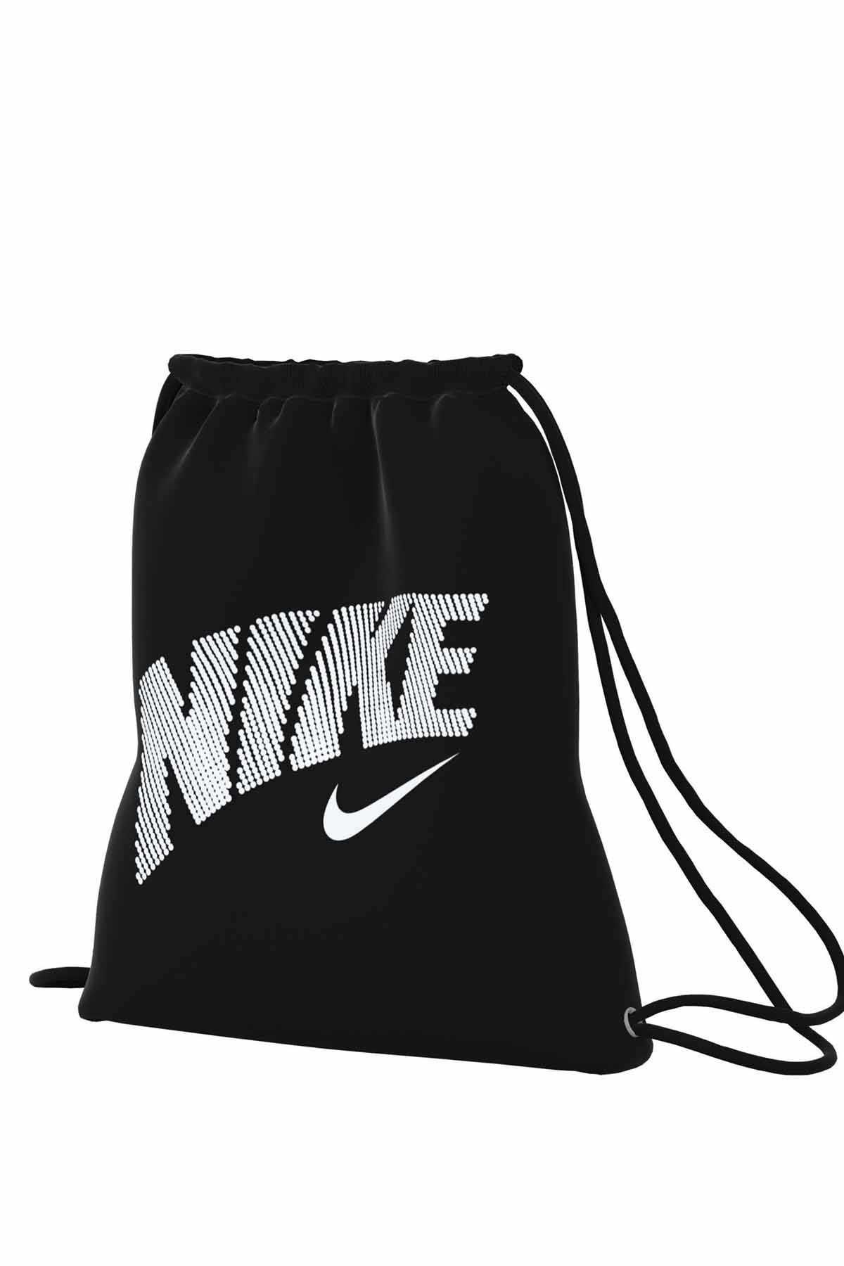 NIKESırt ÇantasıNike Graphic Gym Sack (12L)Torba Çanta Unisex Sırt Çantası DO6734-010-Siyah