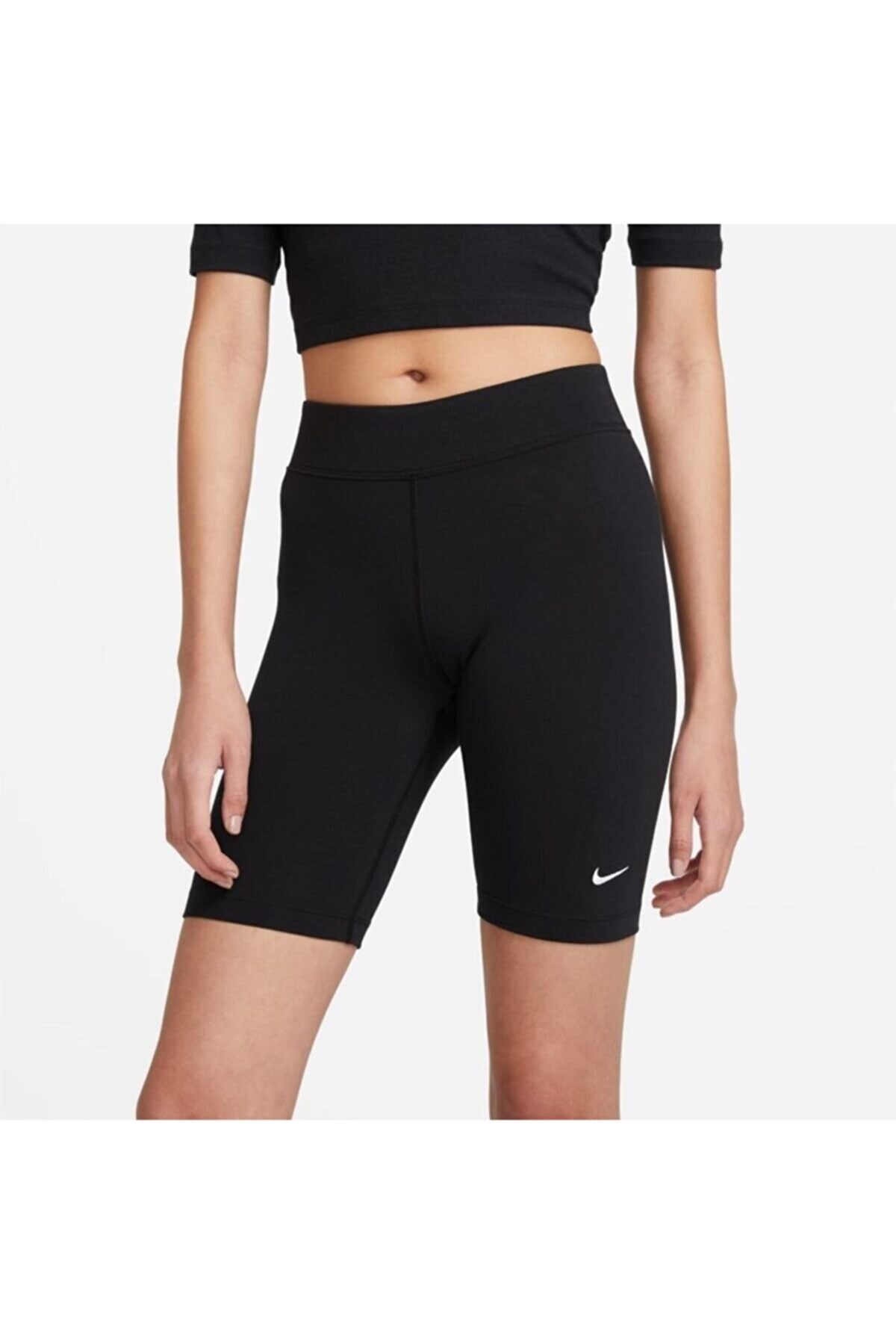 NIKEŞortNike Sportswear Essential Bike Kadın Şort CZ8526-010-Siyah