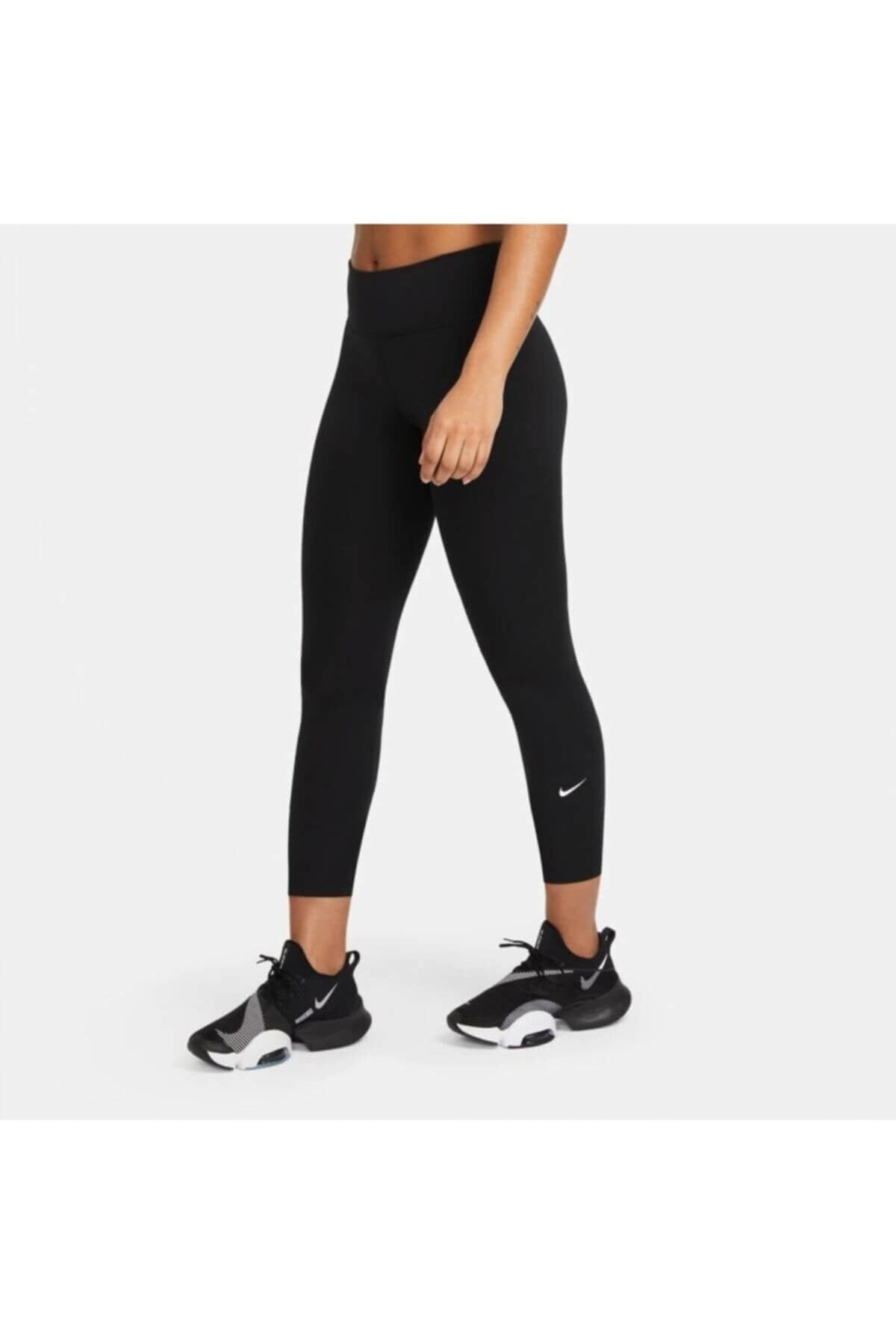 NIKETaytNike W One Df Mr Crp Tgt Kadın Tayt DD0247-010-Siyah