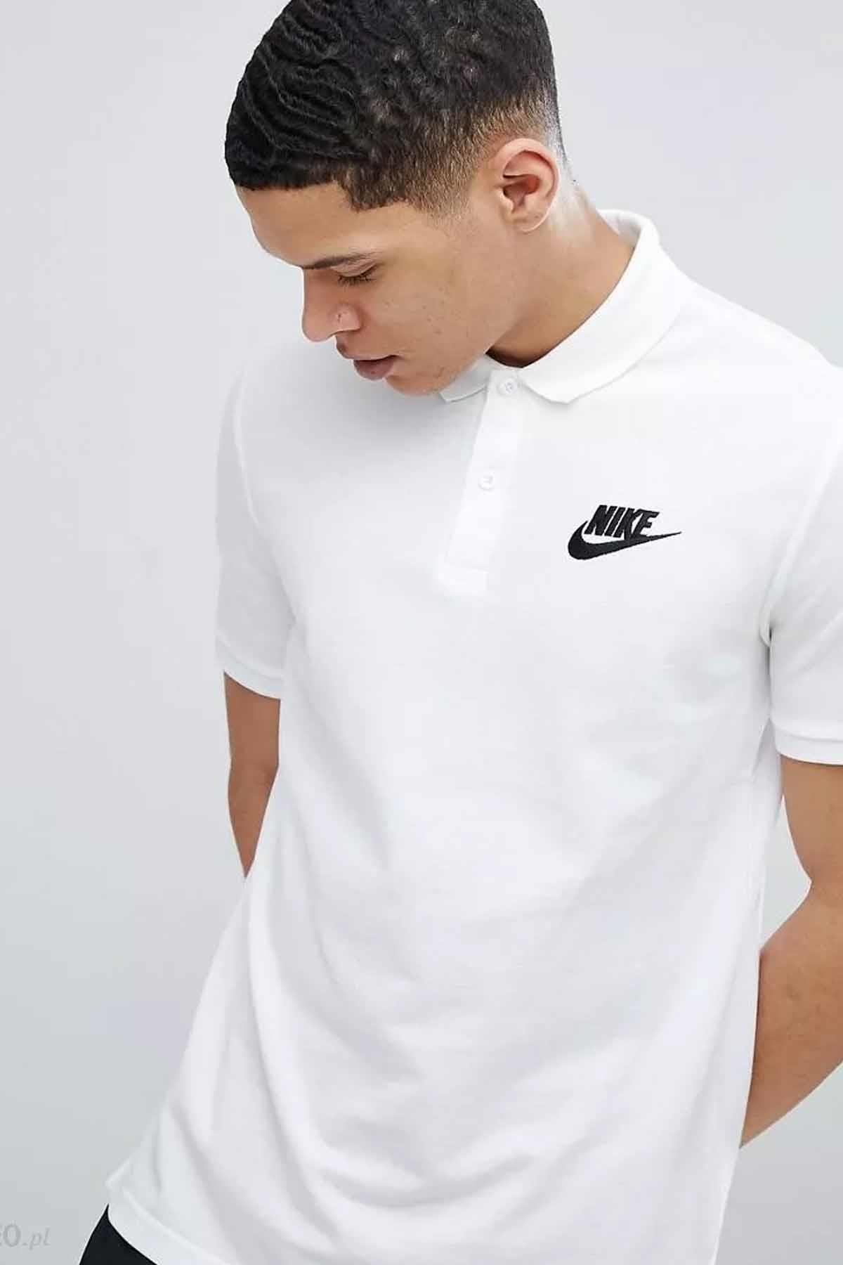 NIKETişörtNike Polo Tişört NSW CE Polo Match Up Erkek Tişört 909746-100-BEYAZ