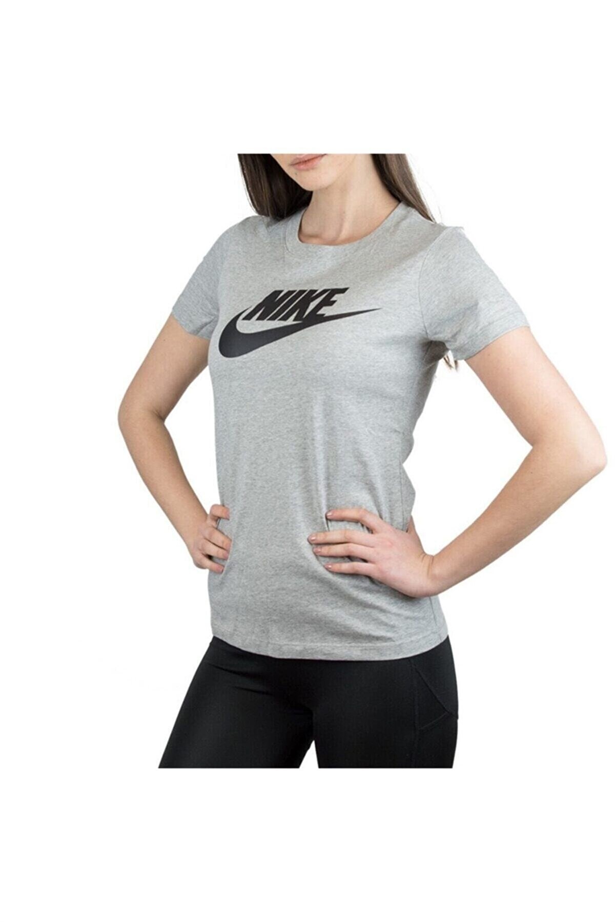 NIKETişörtNike Sportswear Essential Kadın Tişört BV6169-063-Gri