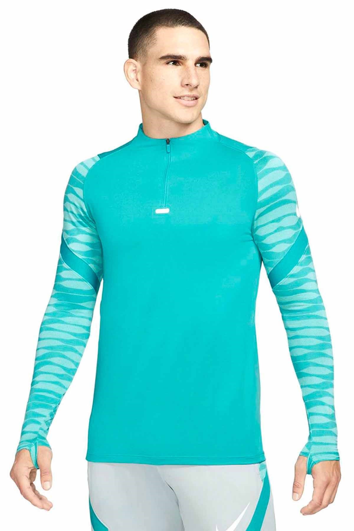 NIKEUzun Kollu TişörtNike M Df Strke21 Dril Top Erkek Uzun Kollu Tişört CW5858-356-Turkuaz