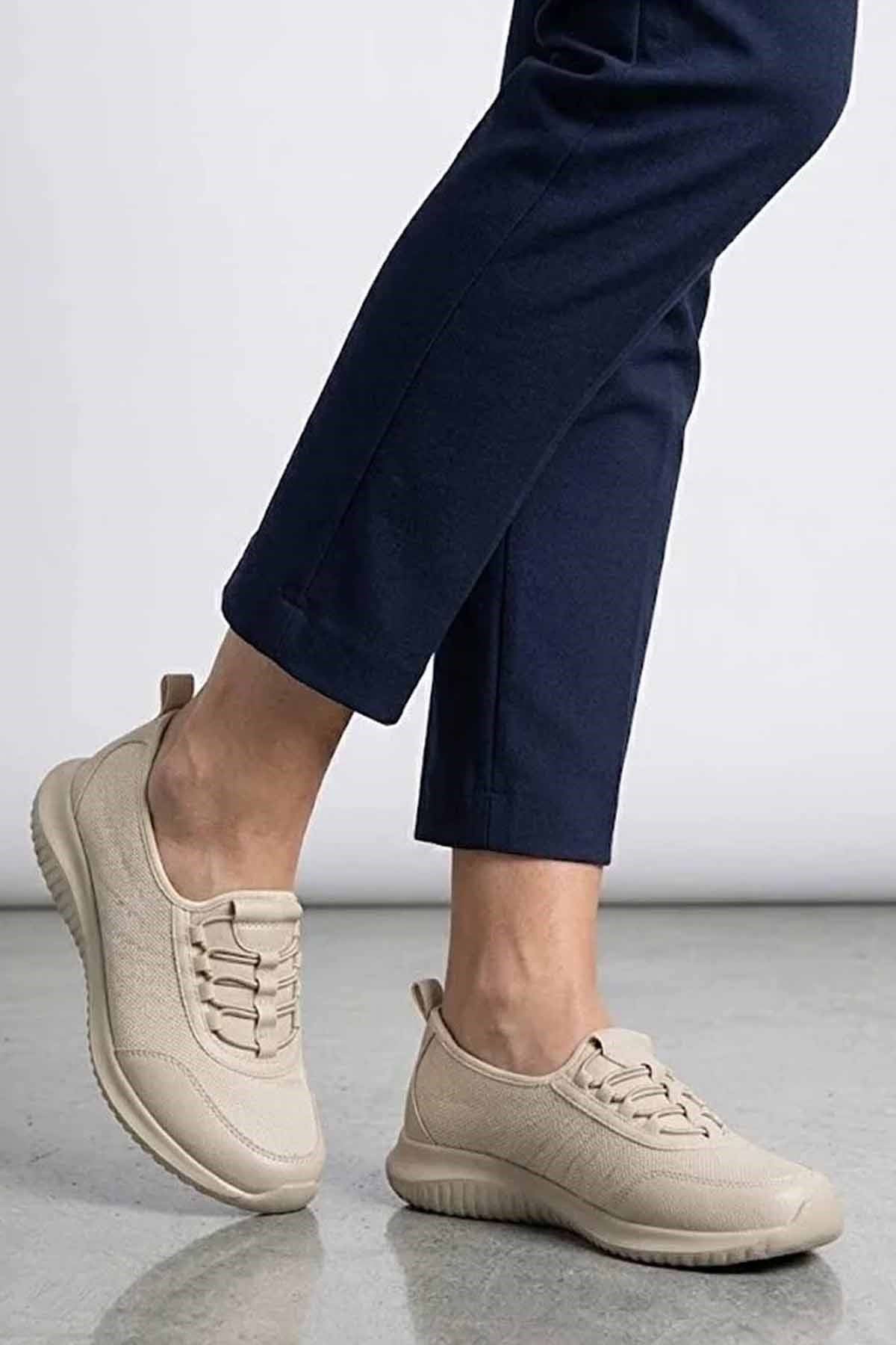 POLARİSSneakerPolaris  Kadın Bebet Kadın Sneaker 105697Bej