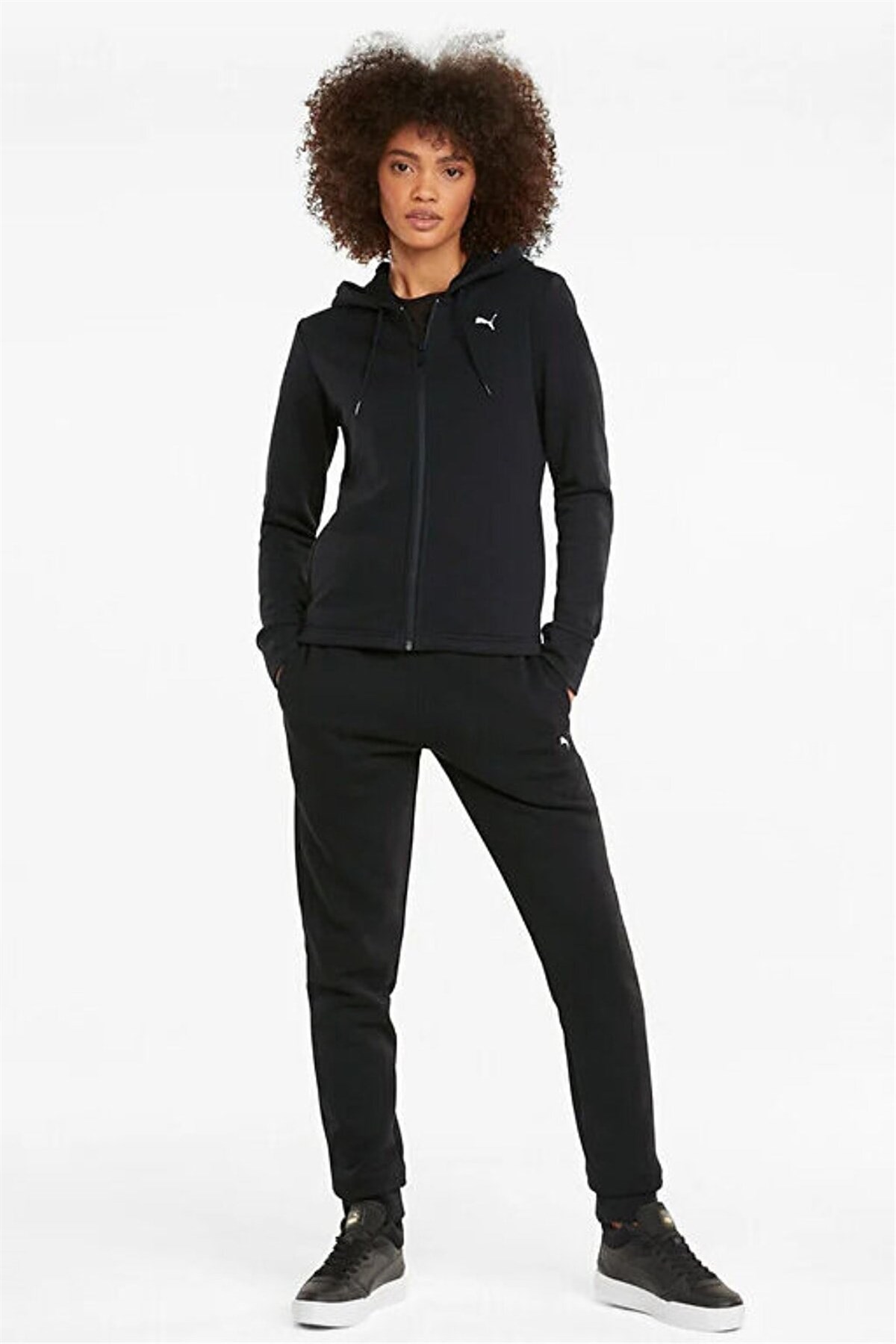 PUMAEşofman TakımPuma Classic Hooded Tracksuit FL cl Kadın Eşofman Takım 670022 01 Black
