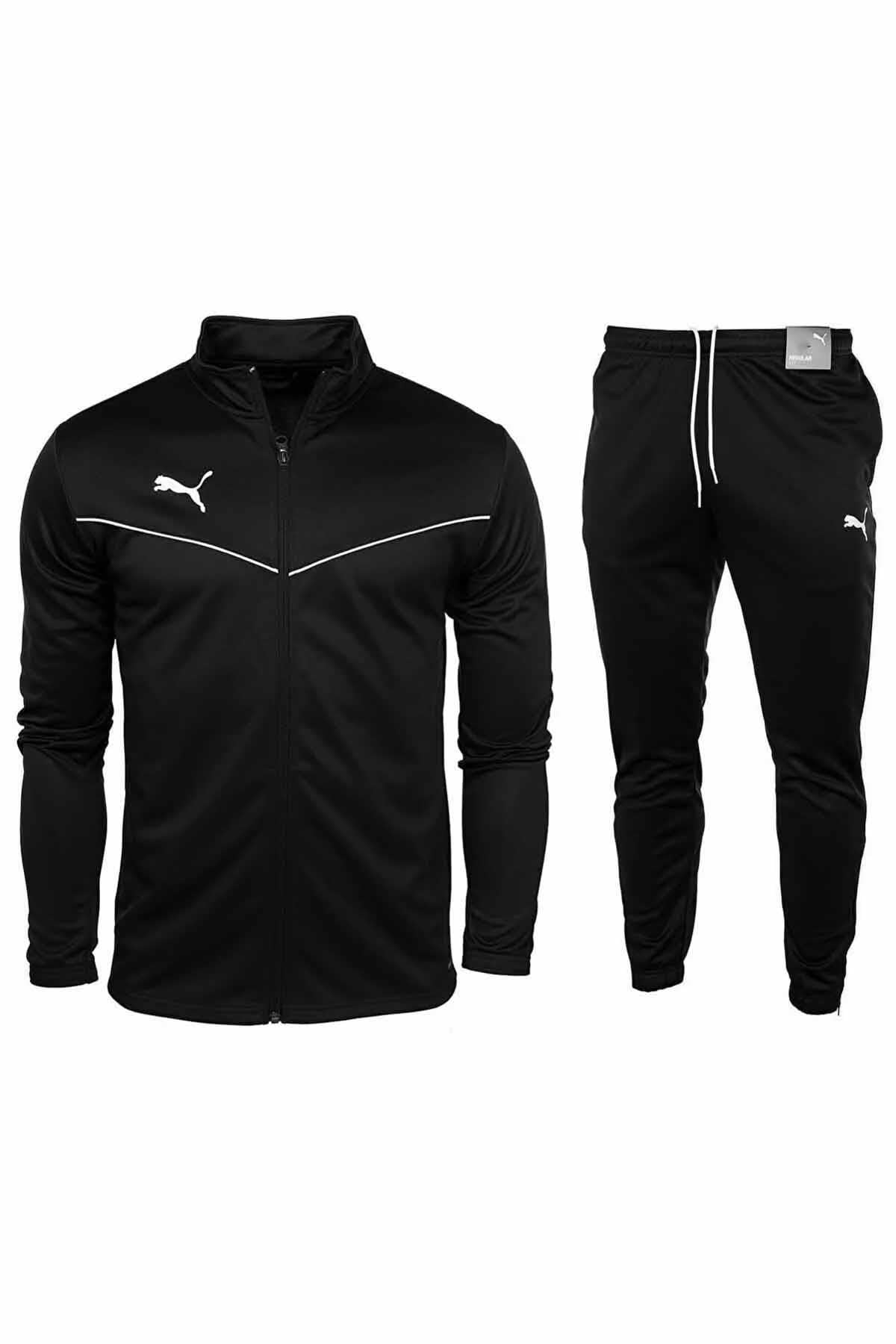 PUMAEşofman TakımPuma Team Rise Drycell Raşel Kumaş Erkek Eşofman Takım PMR2000-1 SIYAH
