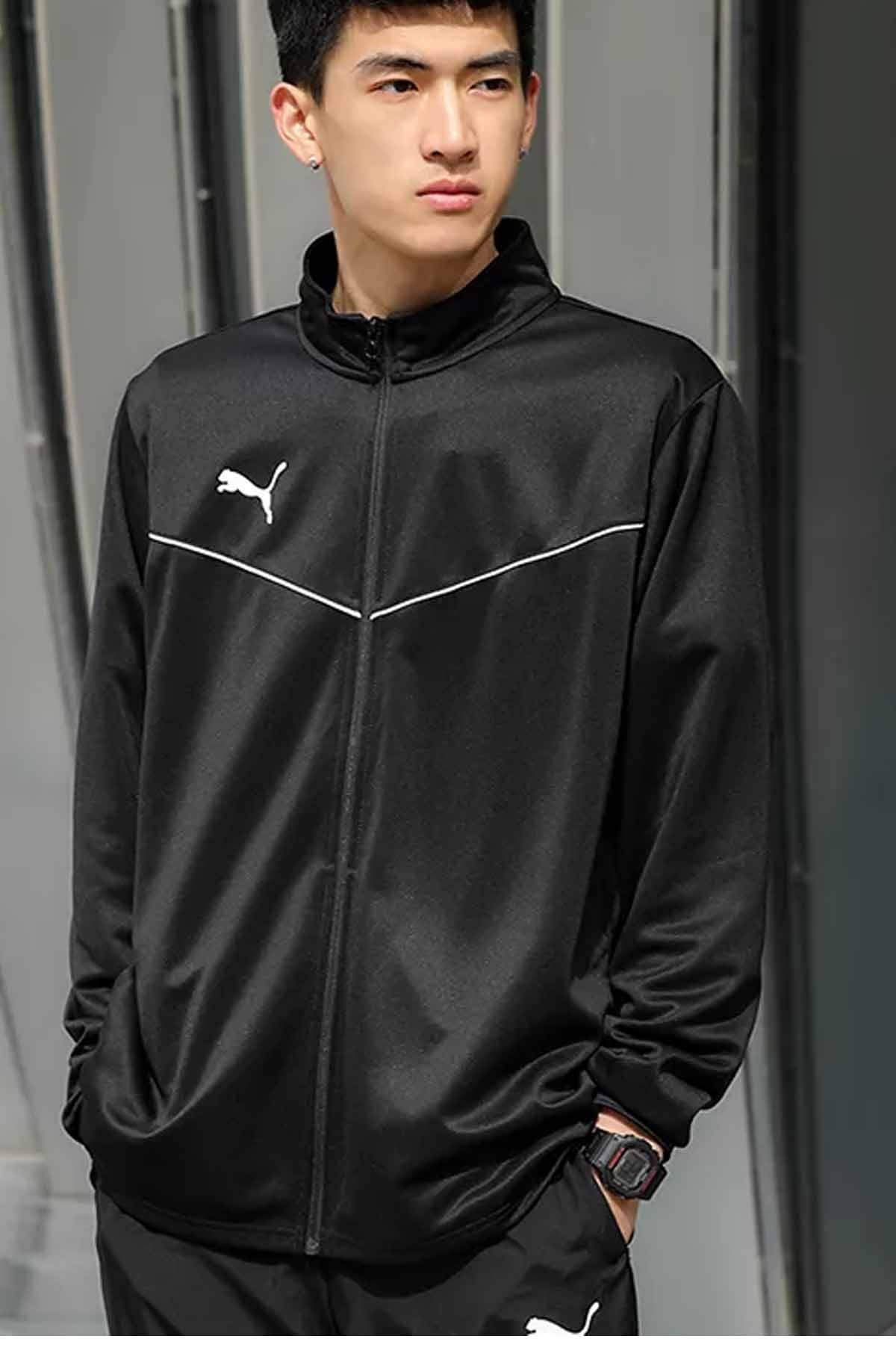 PUMAEşofman ÜstPuma Team Rıse Tranıng Poly Erkek Eşofman Üst 657392-03 SIYAH