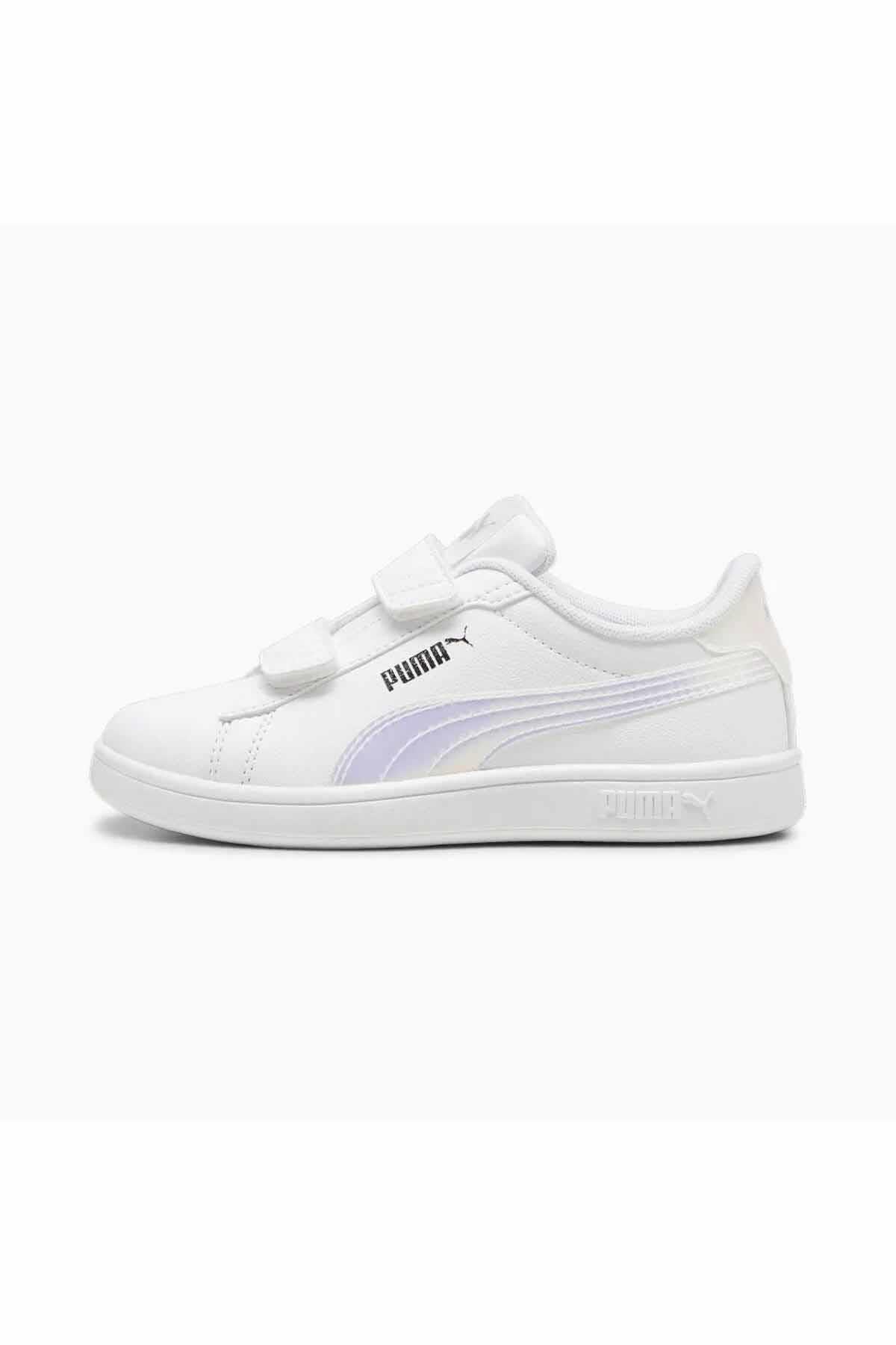 PUMAGünlük SporPuma Smash 3.0 Holo 2.0 V PS Unisex Günlük Spor Ayakkabı 398293-01 BEYAZ
