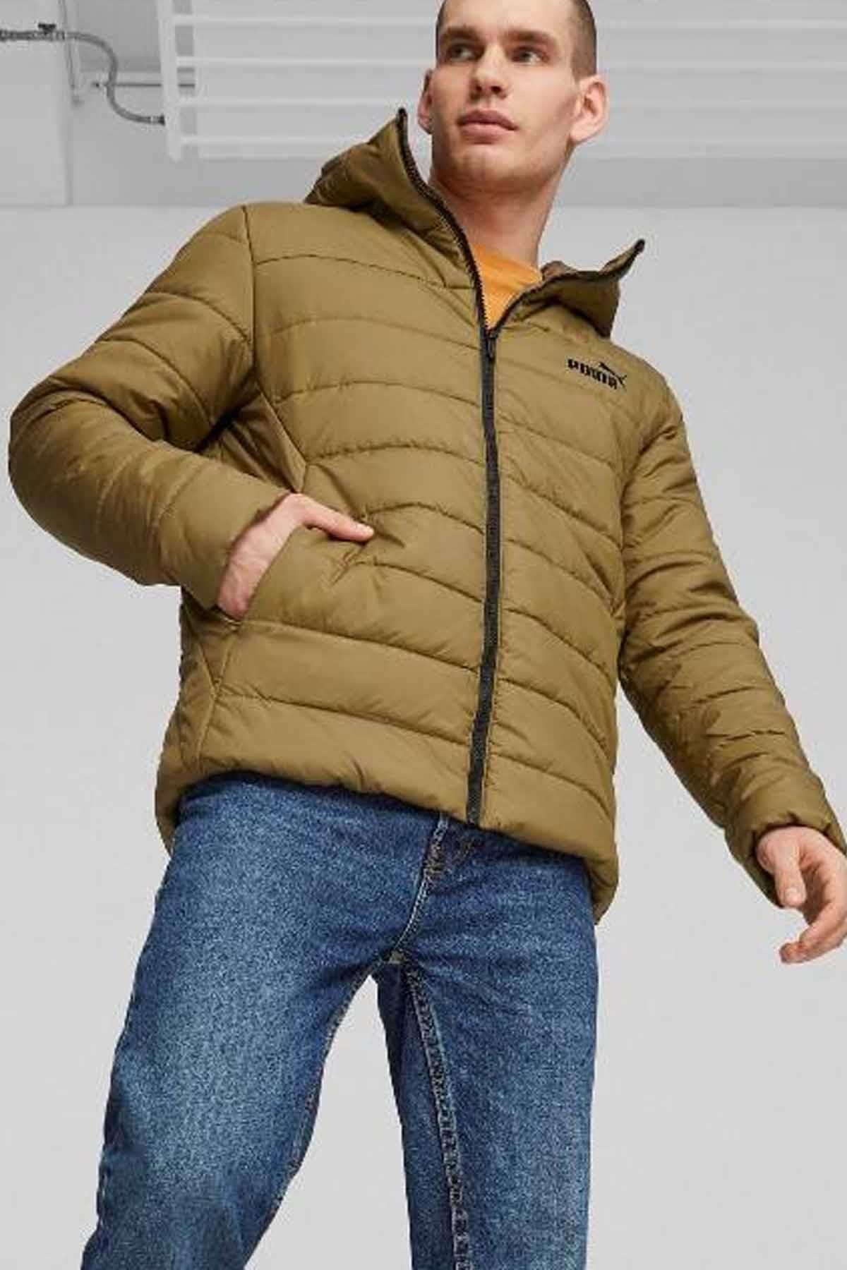 PUMAMontPuma Ess Hooded Padded Jacket Unisex Mont 848938-93-1 Kahverengi