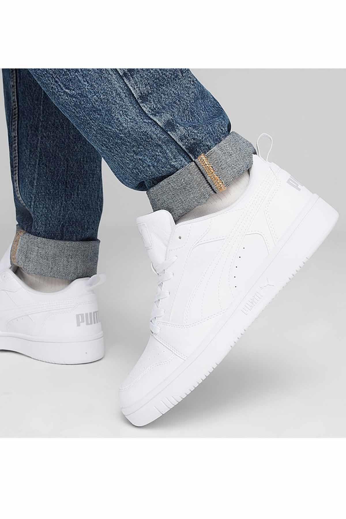 PUMASneakerPuma Rebound V6 Low Unisex Sneaker Ayakkabı 392328-03 BEYAZ