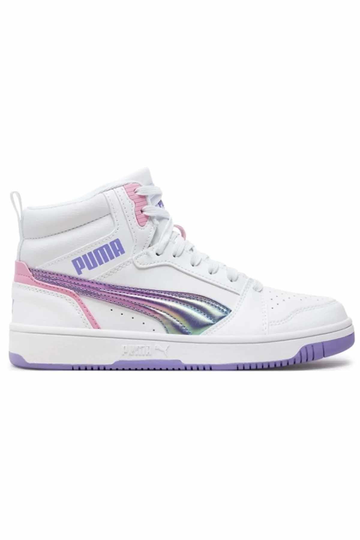 PUMASneakerPuma Rebound V6 Mid Bouncy Sky Kadın Sneaker Ayakkabı 398725-01 Çok Renkli