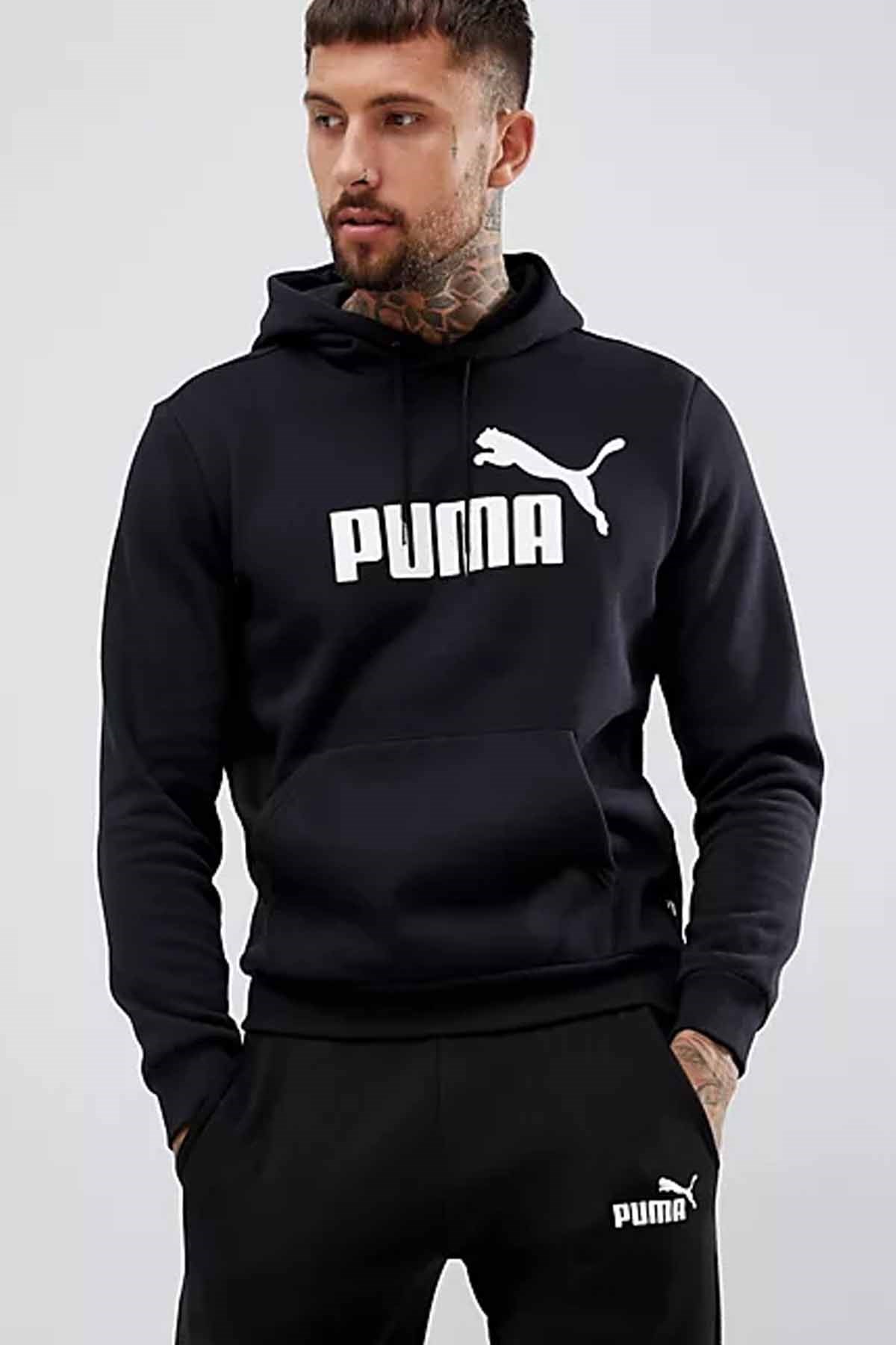 PUMASweatshirtPuma ESS Big Logo Hoodie Erkek Sweatshirt 586688 01 Black