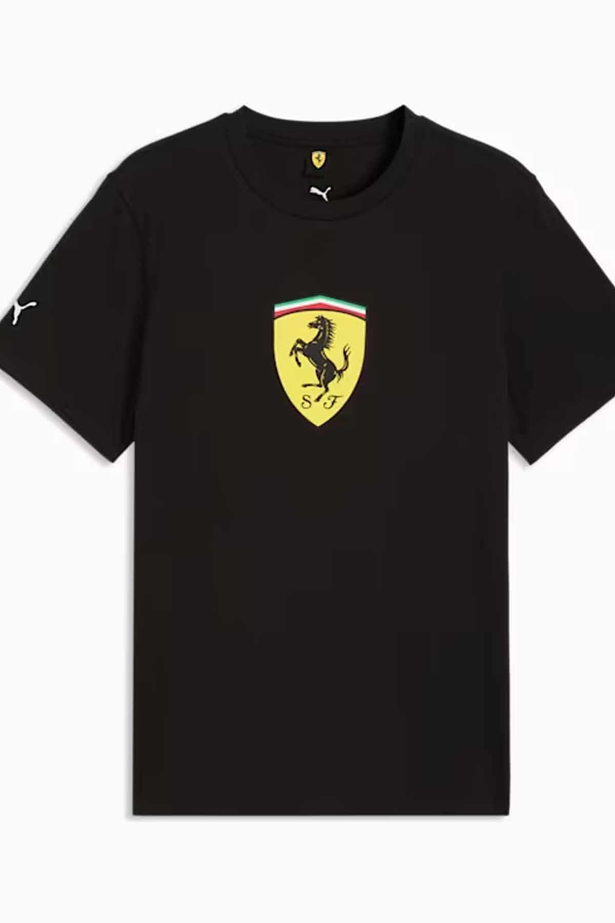 PUMATişörtPuma Ferrari Colored Shield Tee Erkek Tişört 635310-01 Siyah