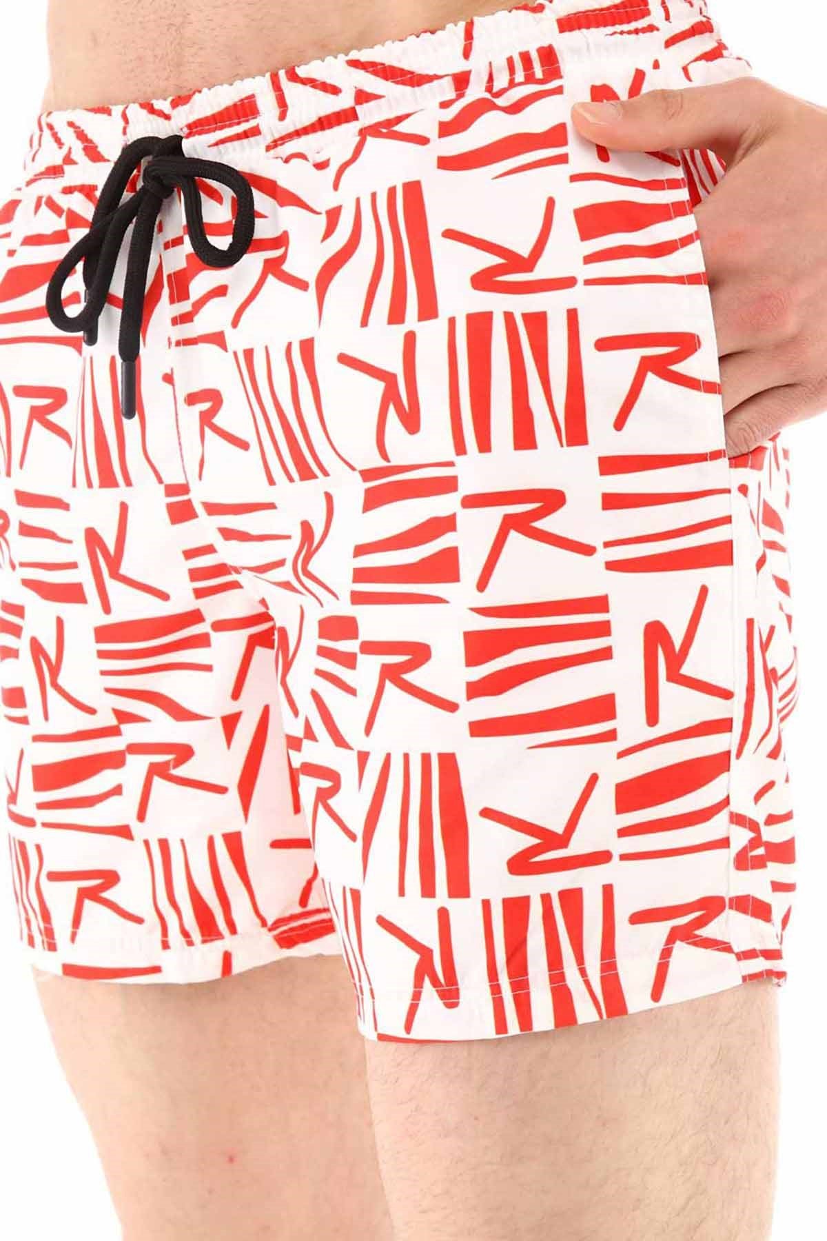 RARUDeniz ŞortuRaru Su İtici Kumaş Deniz Şortu Erkek Deniz Şortu 1-RDSH-250ByzKrmz