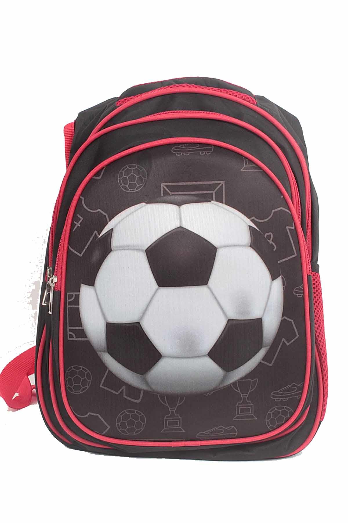 REKOR SPOROkul ÇantasıRS İlk Okul Çantası 3 Gözlü Beslenme Çantalı 38x28x20 Cm Unisex Okul Çantası RS-0015Çok Renkli